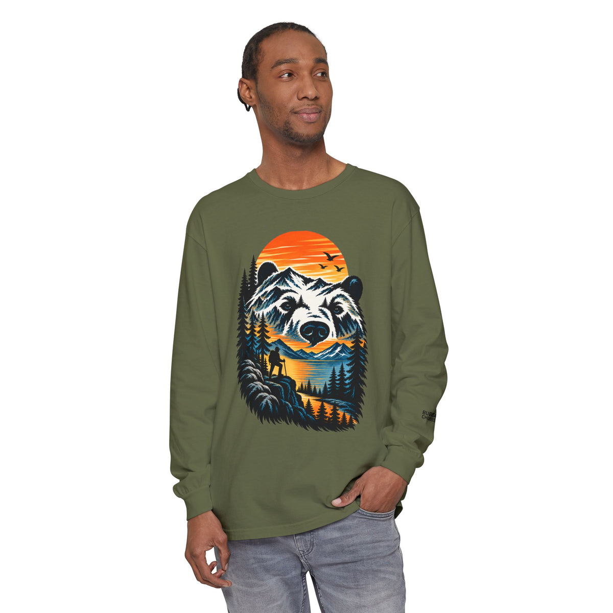 Bear Sunset Long Sleeve Tee