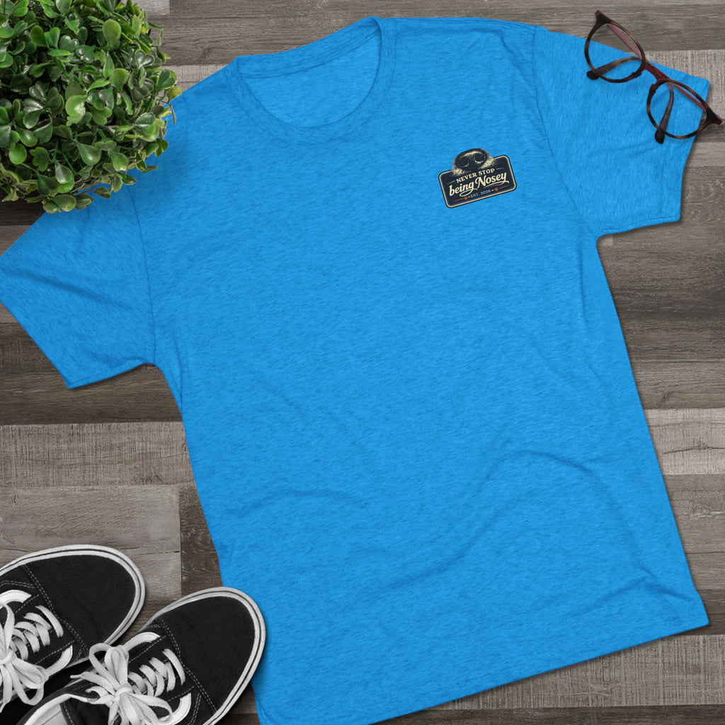 BubbaChubbs Never Being Nosey Minimalist Logo Tee — Adventure Outdoor Crew Shirt - BubbaChubbs Brand