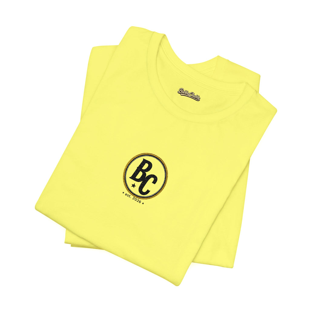 BubbaChubbs - Embroidered Logo - Unisex Jersey Short Sleeve Tee
