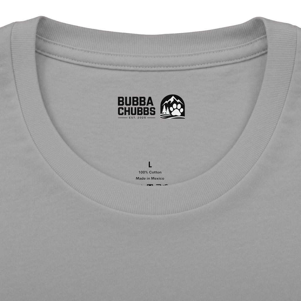 BubbaChubbs Minimal Logo Tee — Classic White Cotton Crew - BubbaChubbs Brand