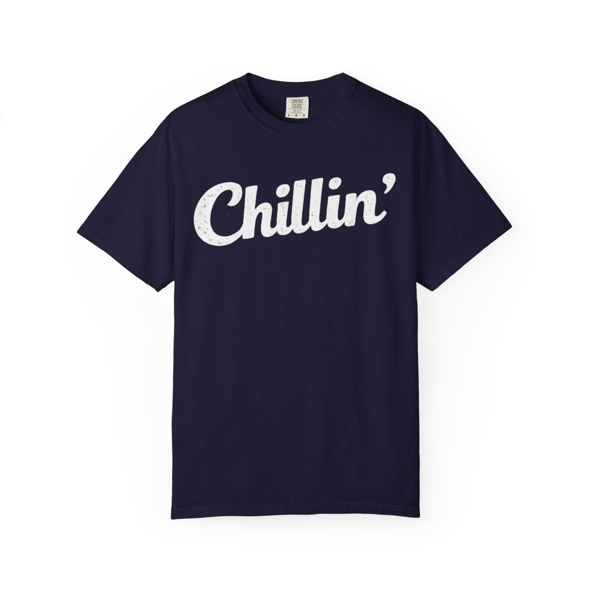 BubbaChubbs Chillin’ White Lettering Tee - BubbaChubbs Brand