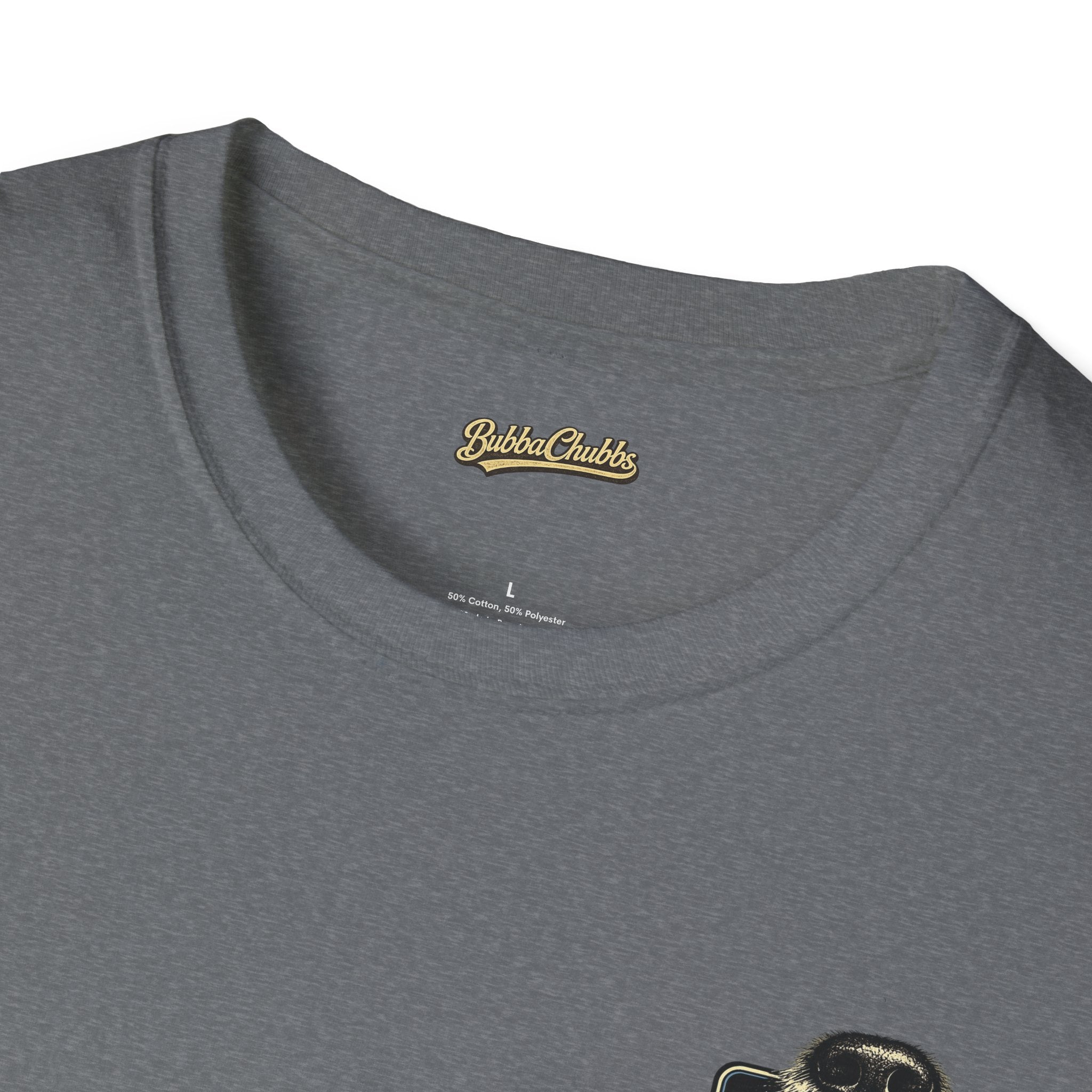 BubbaChubbs Never Stop Being Nosey Small Logo Short-Sleeve Tee - BubbaChubbs Brand