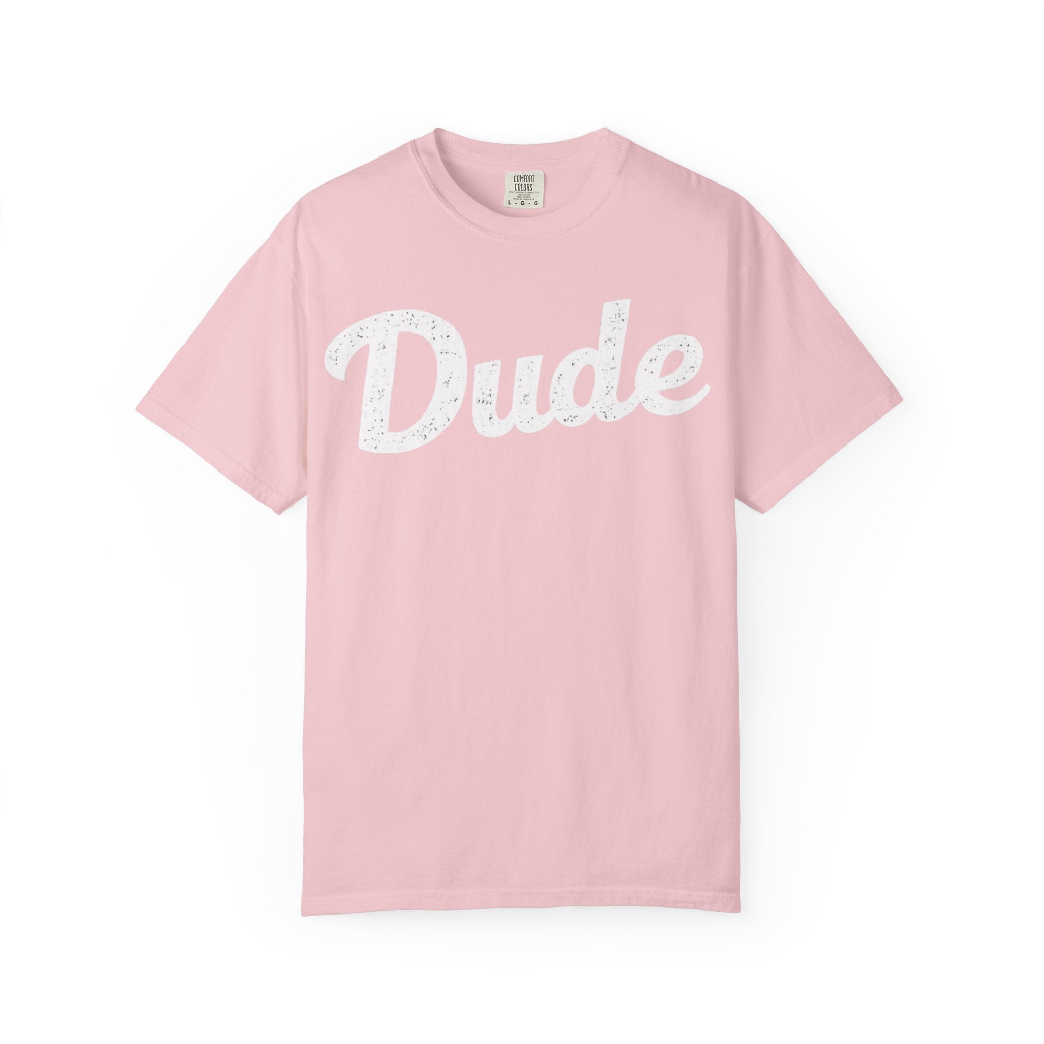 BubbaChubbs Dude White Lettering Tee - BubbaChubbs Brand