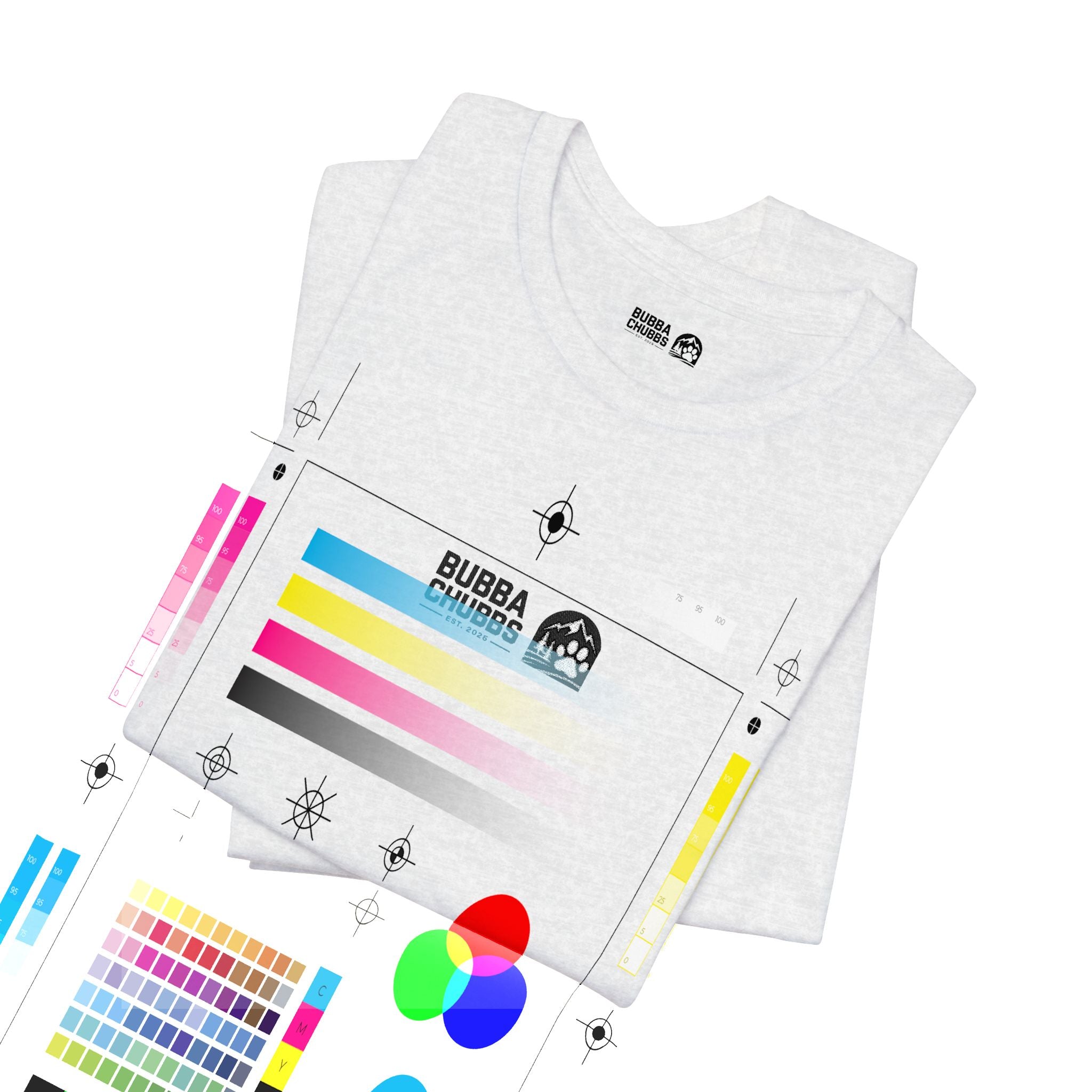 BubbaChubbs - Embroidered Logo - Unisex Jersey Short Sleeve Tee Printify