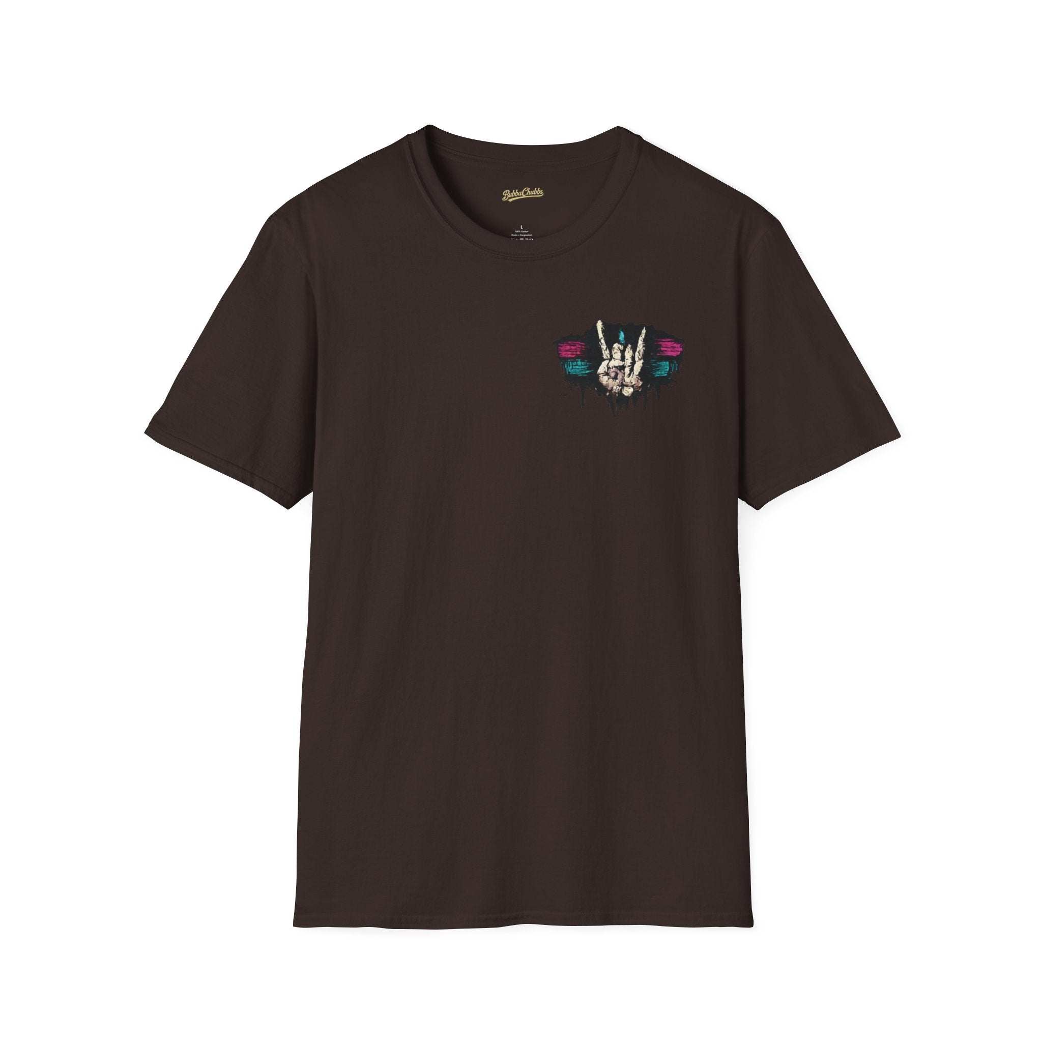 BubbaChubbs Skull Fingers Peace Tee - BubbaChubbs Brand