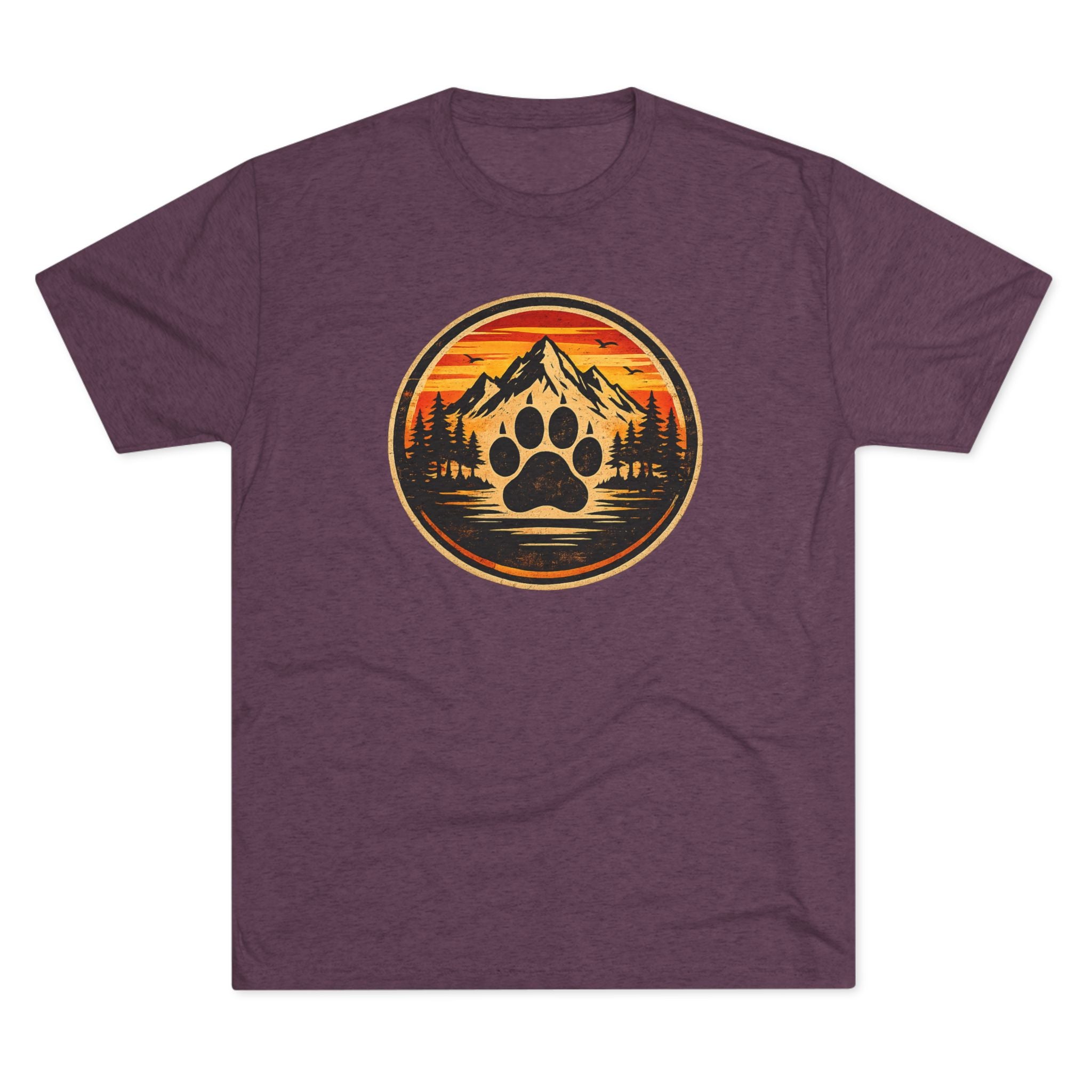 BubbaChubbs Mountains Paw — Adventure Outdoor Crew Shirt - BubbaChubbs Brand