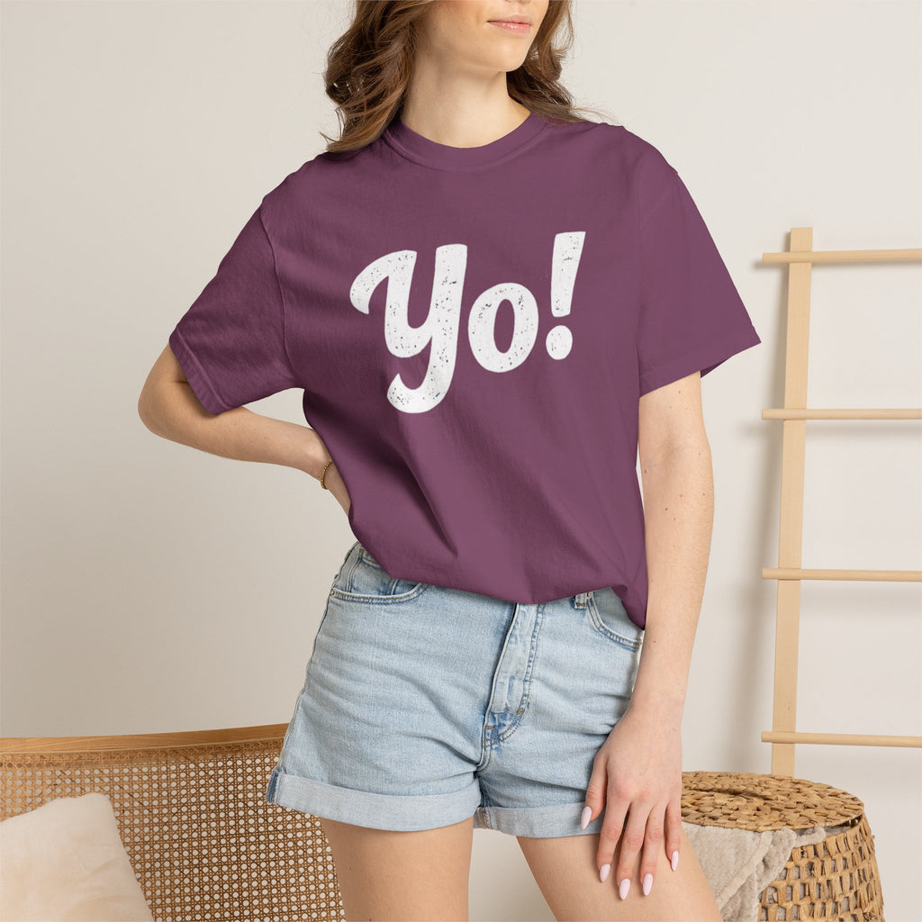 BubbaChubbs Yo! White Lettering Tee - BubbaChubbs Brand