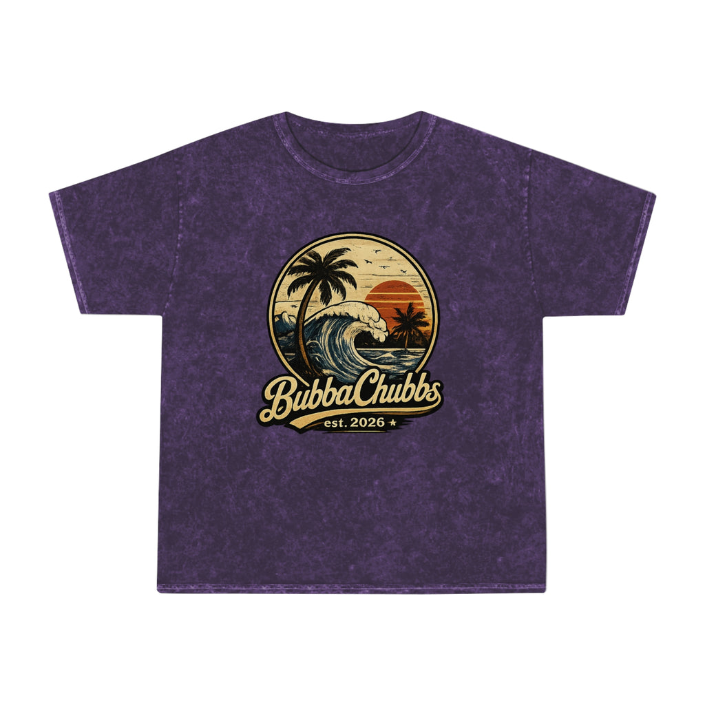 Vintage Surf Mineral Wash Tee | BubbaChubbs Retro Beach T-Shirt