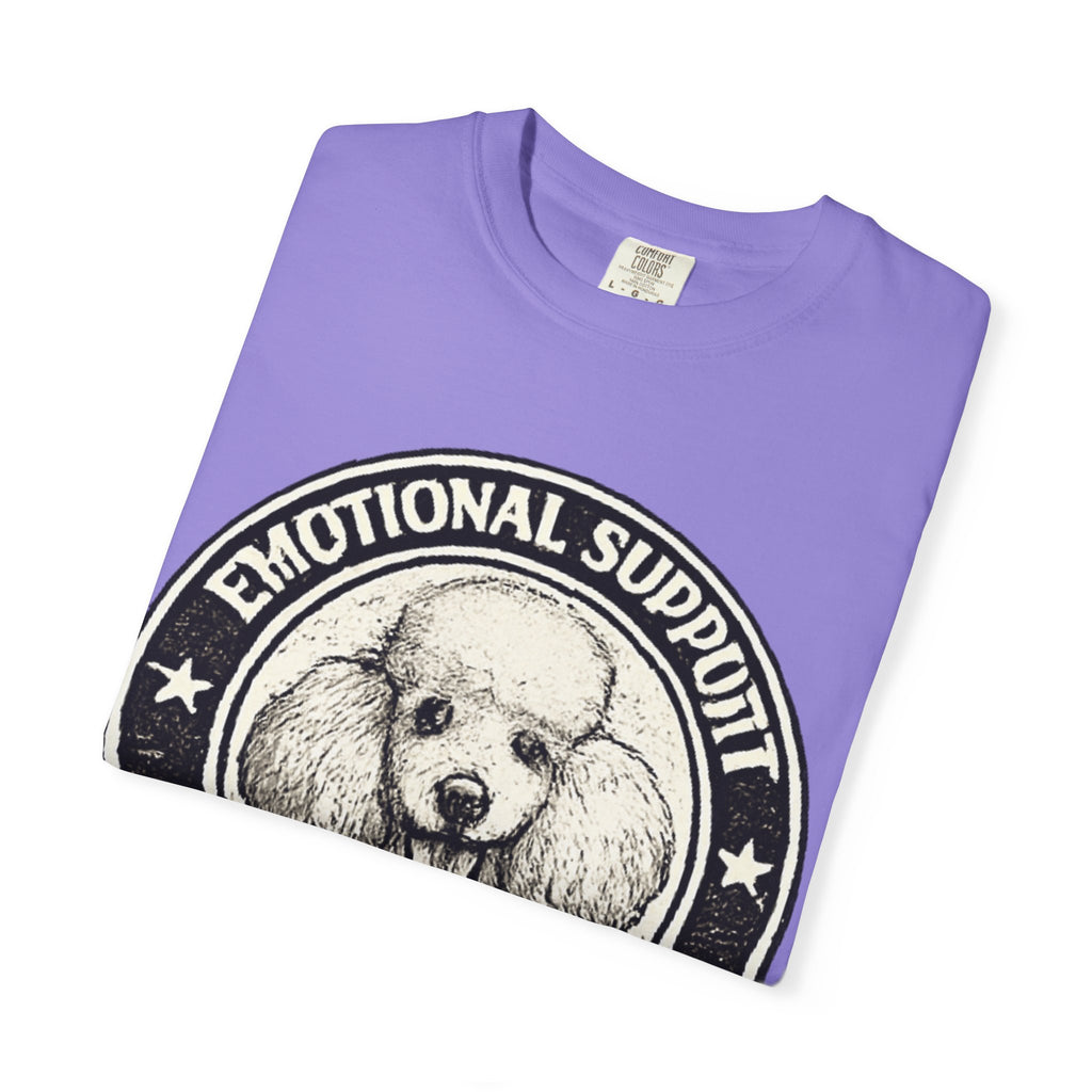 BubbaChubbs Vintage Poodle Emotional Support Style Tee Printify