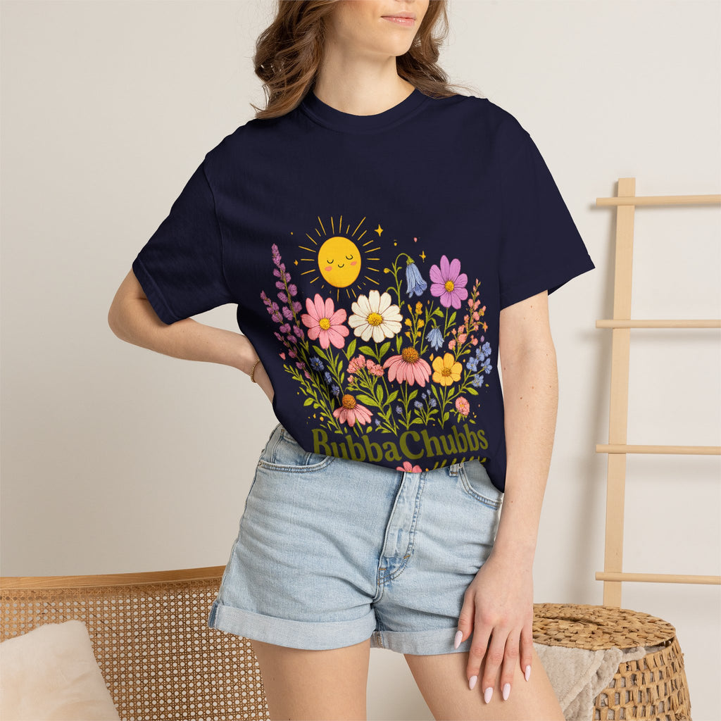 BubbaChubbs Sun Floral Style Tee Printify