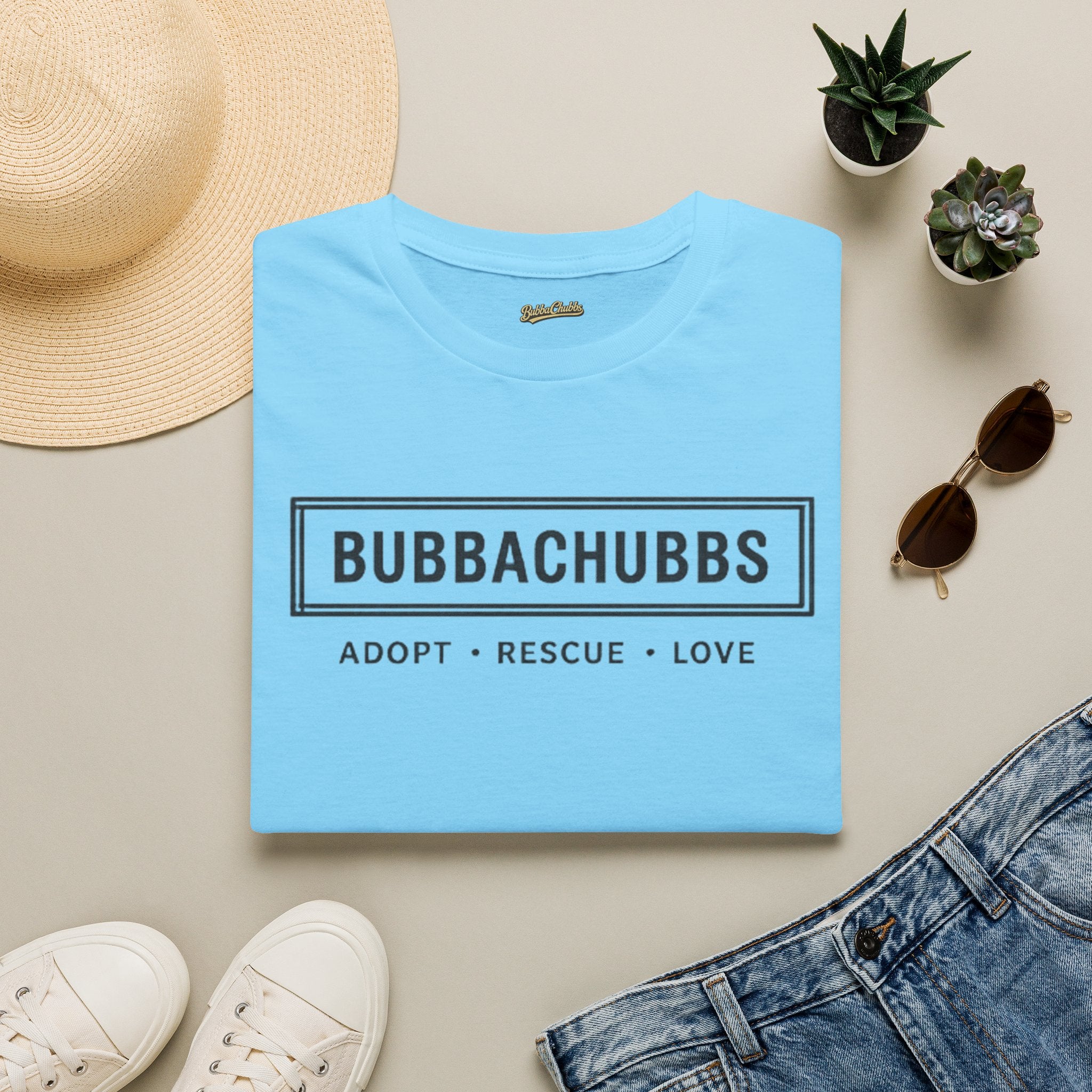 BubbaChubbs Adopt Rescue and Love Tee Printify