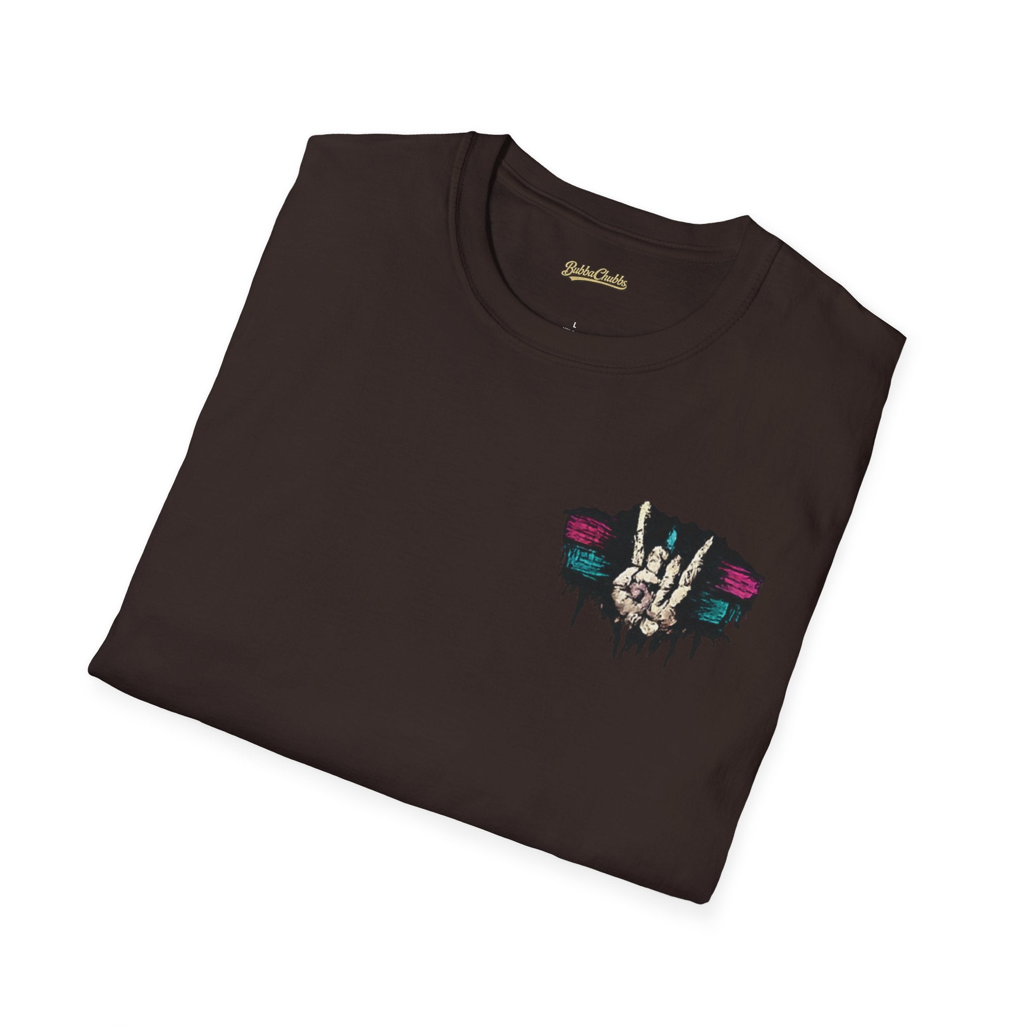 BubbaChubbs Skull Fingers Peace Tee - BubbaChubbs Brand