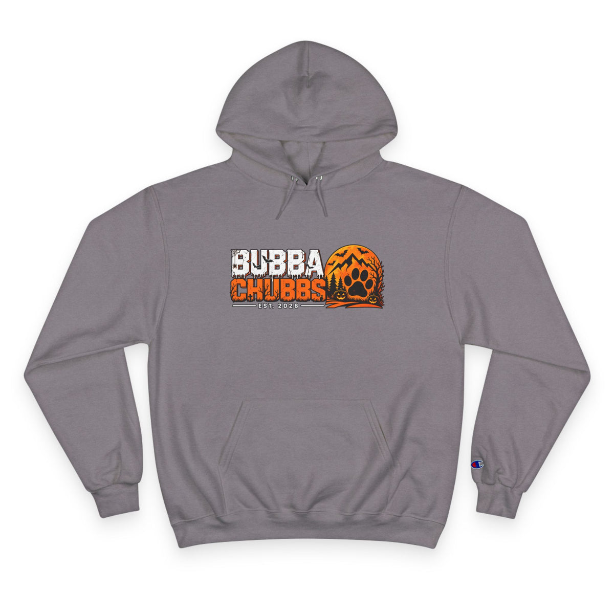 Champion Hoodie — BubbaChubbs Dog Sunset Graphic Hoodie