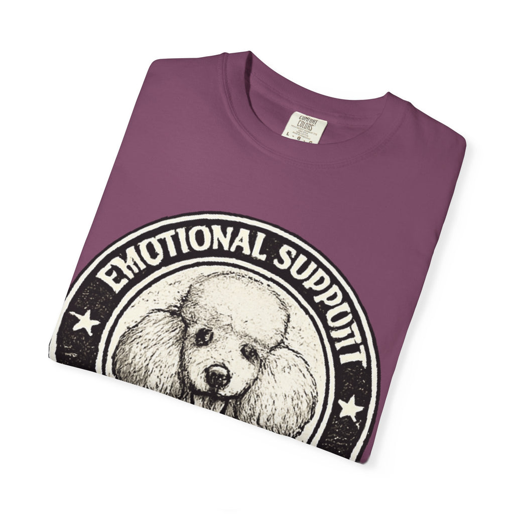 BubbaChubbs Vintage Poodle Emotional Support Style Tee Printify