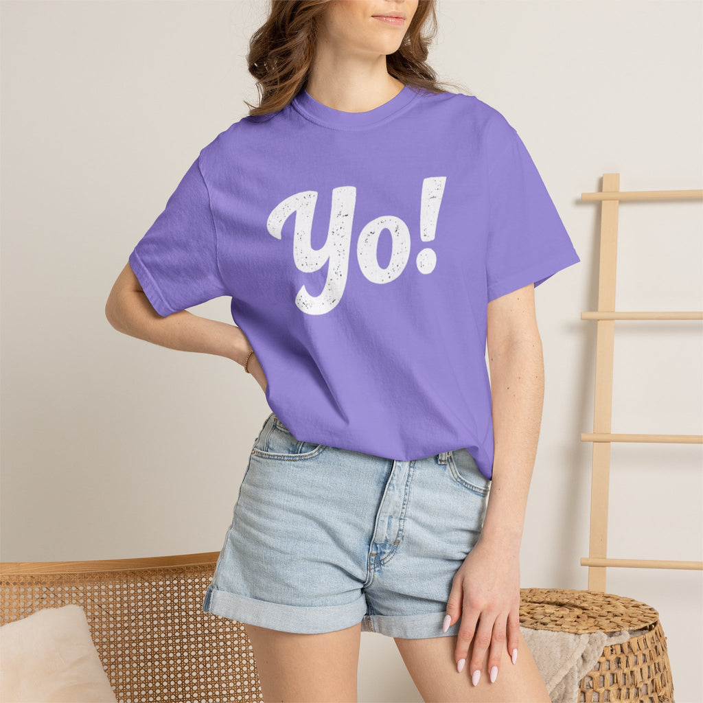 BubbaChubbs Yo! White Lettering Tee - BubbaChubbs Brand
