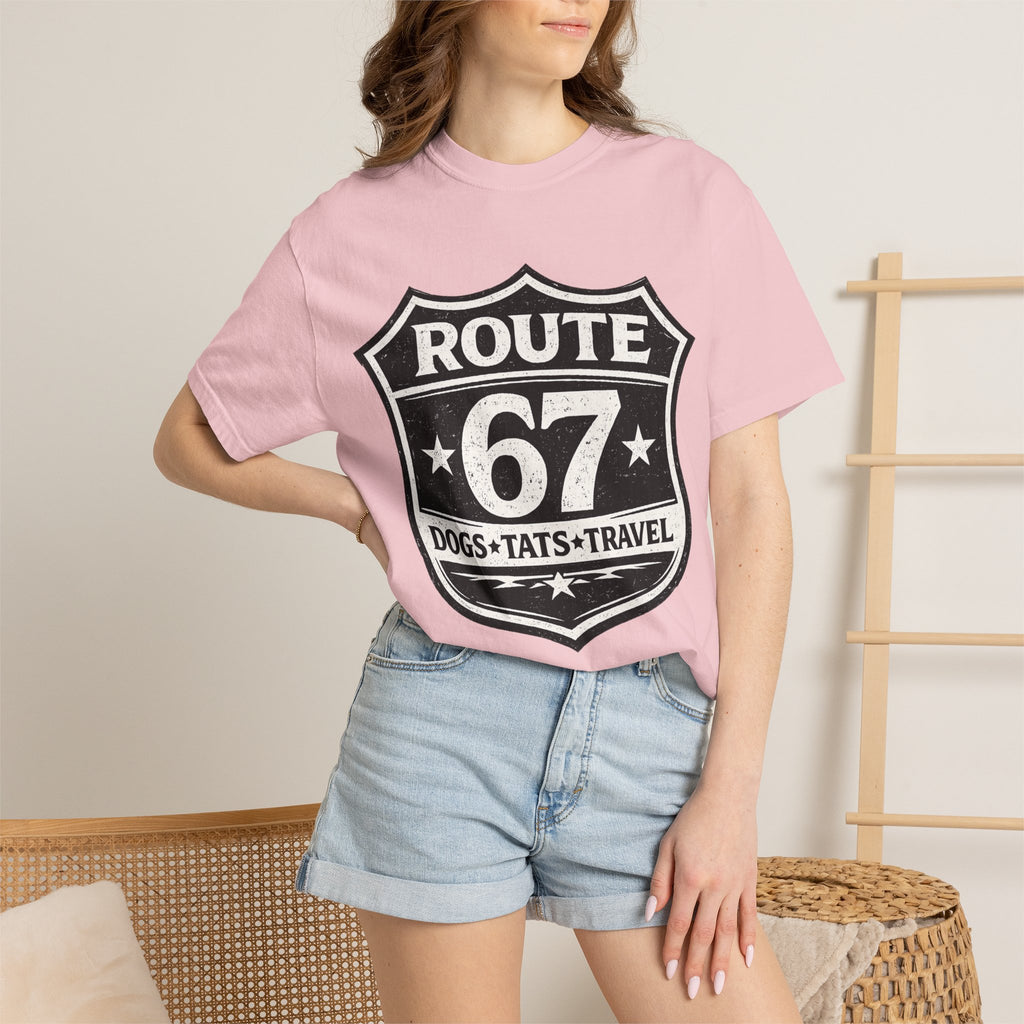 BubbaChubbs Dogs Tats Travel 67 LoL Simple Tee Printify
