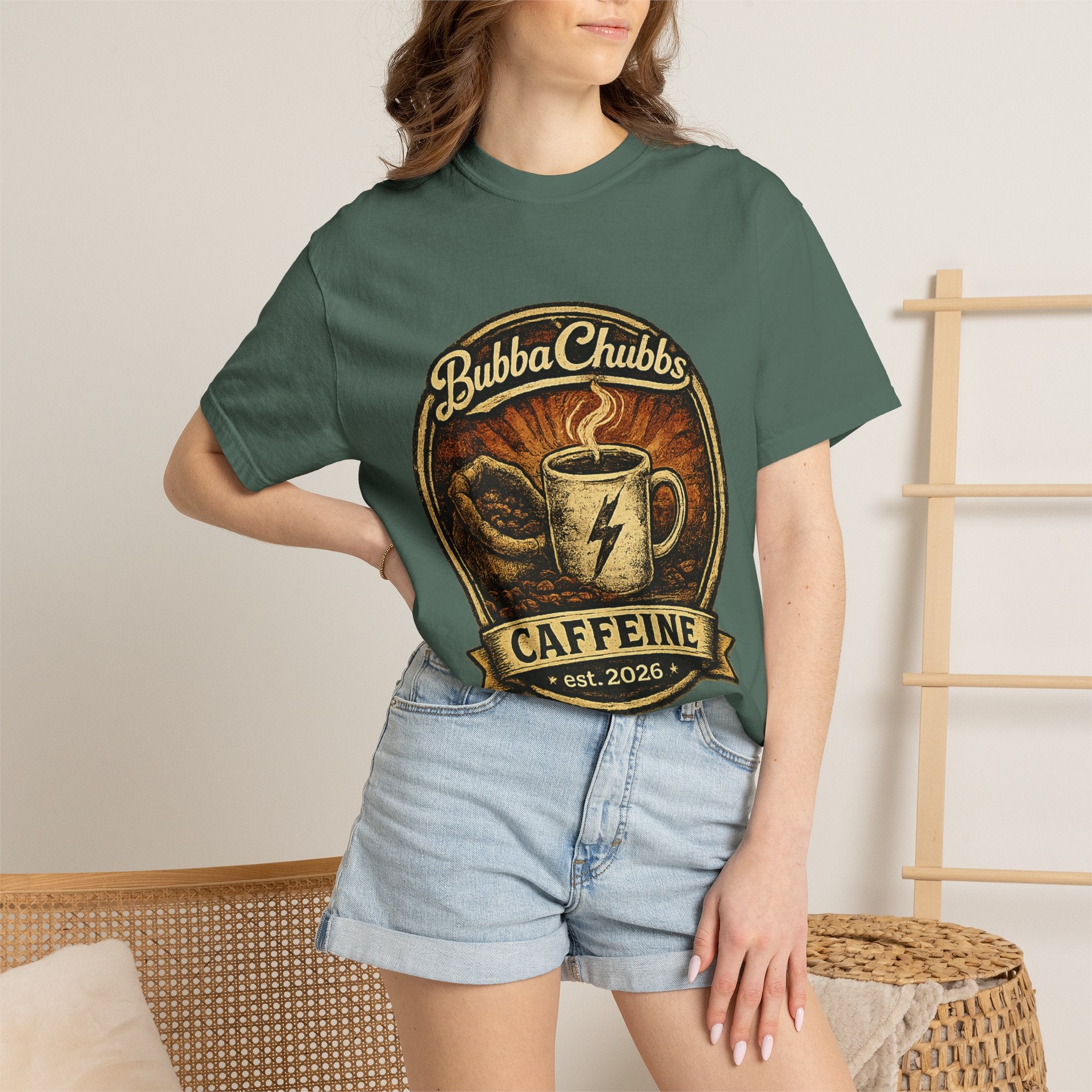 Coffee Jolt Graphic Tee | BubbaChubbs Get Out Stay Wild T-Shirt