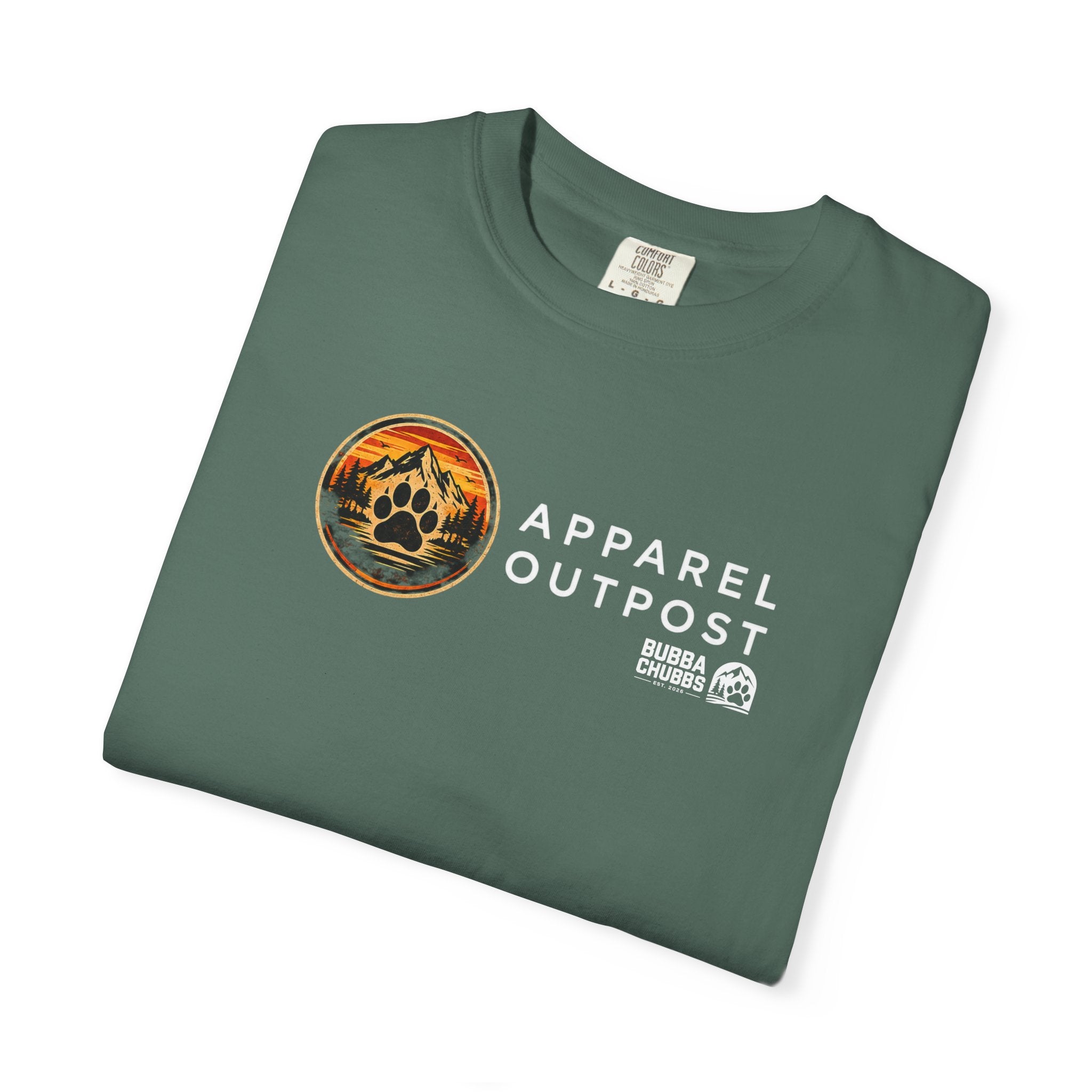 Apparel Outpost Sunset Logo T-Shirt Printify