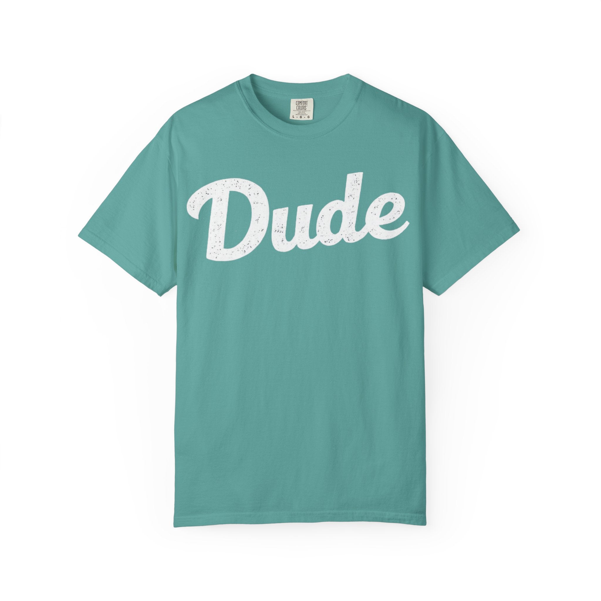 BubbaChubbs Dude White Lettering Tee - BubbaChubbs Brand