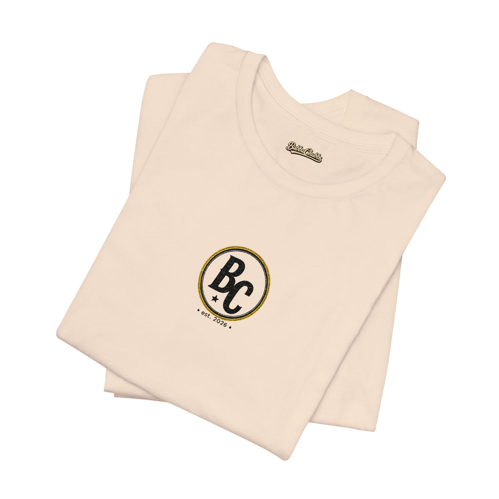 BubbaChubbs - Embroidered Logo - Unisex Jersey Short Sleeve Tee
