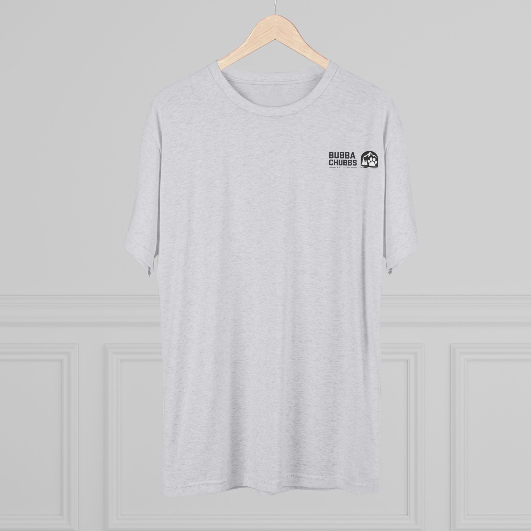 BubbaChubbs Mountains Minimalist Logo Tee — Adventure Outdoor Crew Shirt - BubbaChubbs Brand