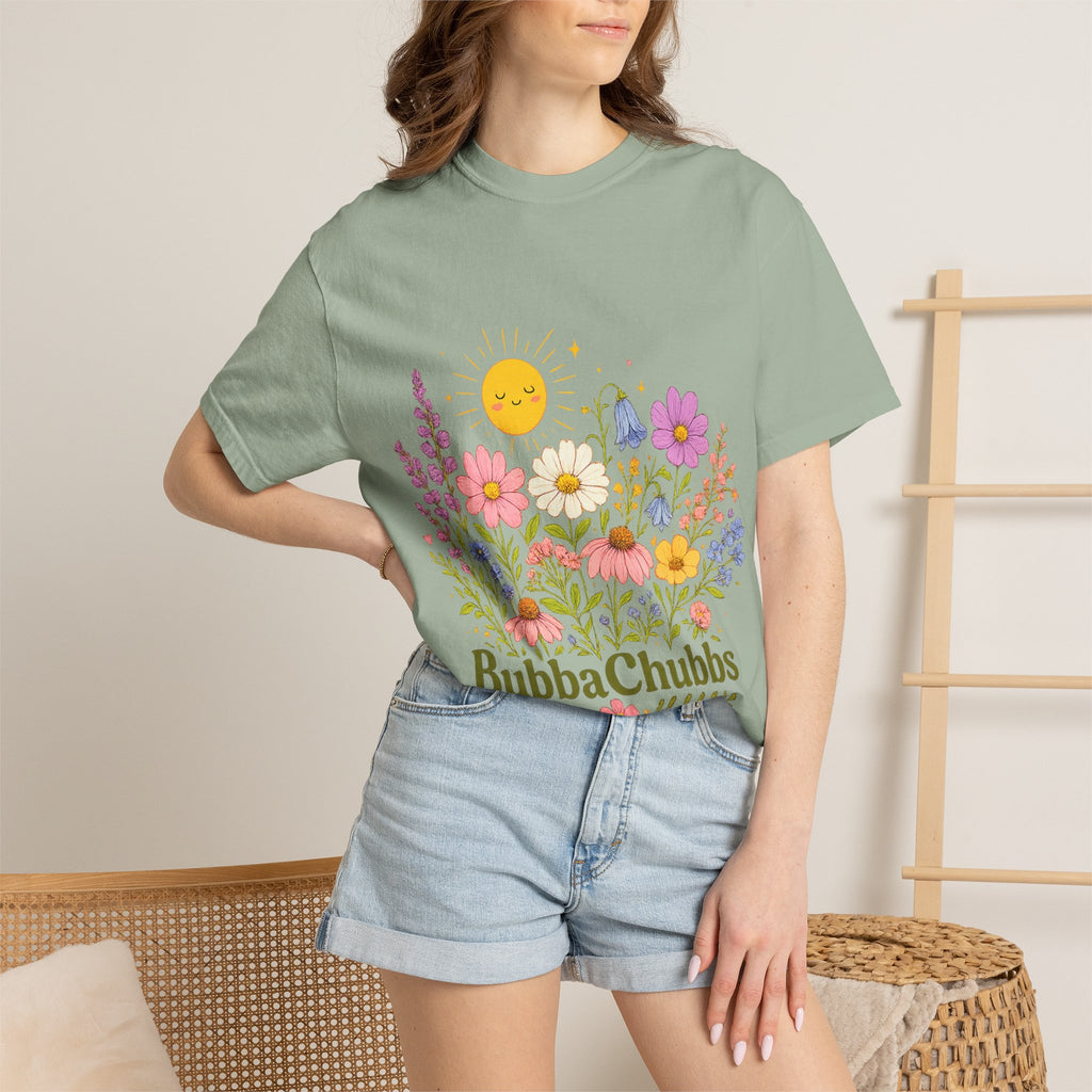 BubbaChubbs Sun Floral Style Tee Printify