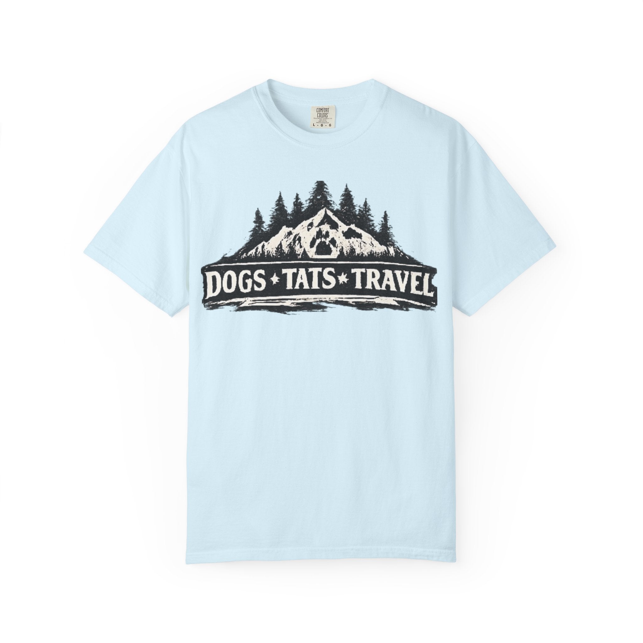 BubbaChubbs Dogs Tats Travel Mountain Tee - BubbaChubbs Brand