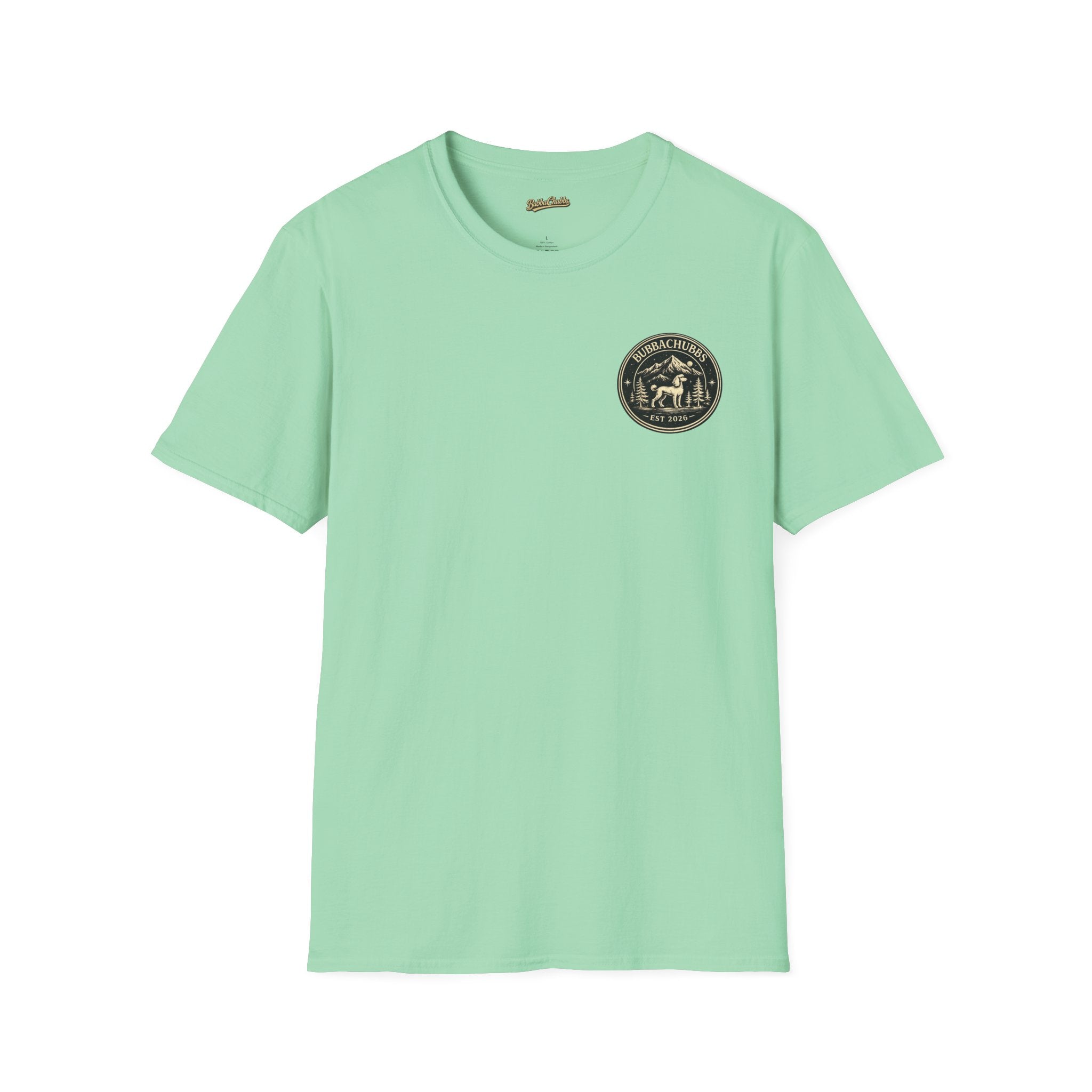 BubbaChubbs Himself Chest Full Small Logo Short-Sleeve Tee - BubbaChubbs Brand