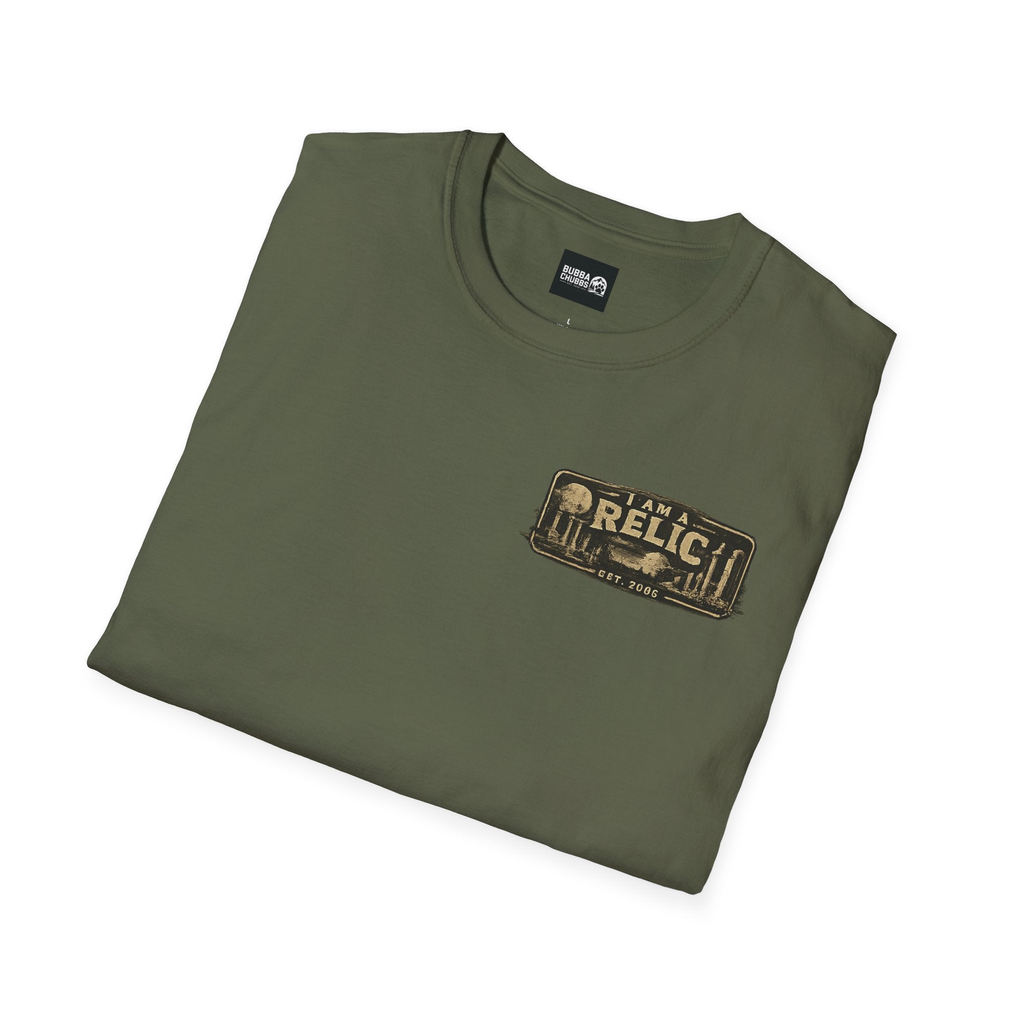 BubbaChubbs way back Relic Logo Transparent Short-Sleeve Tee - BubbaChubbs Brand
