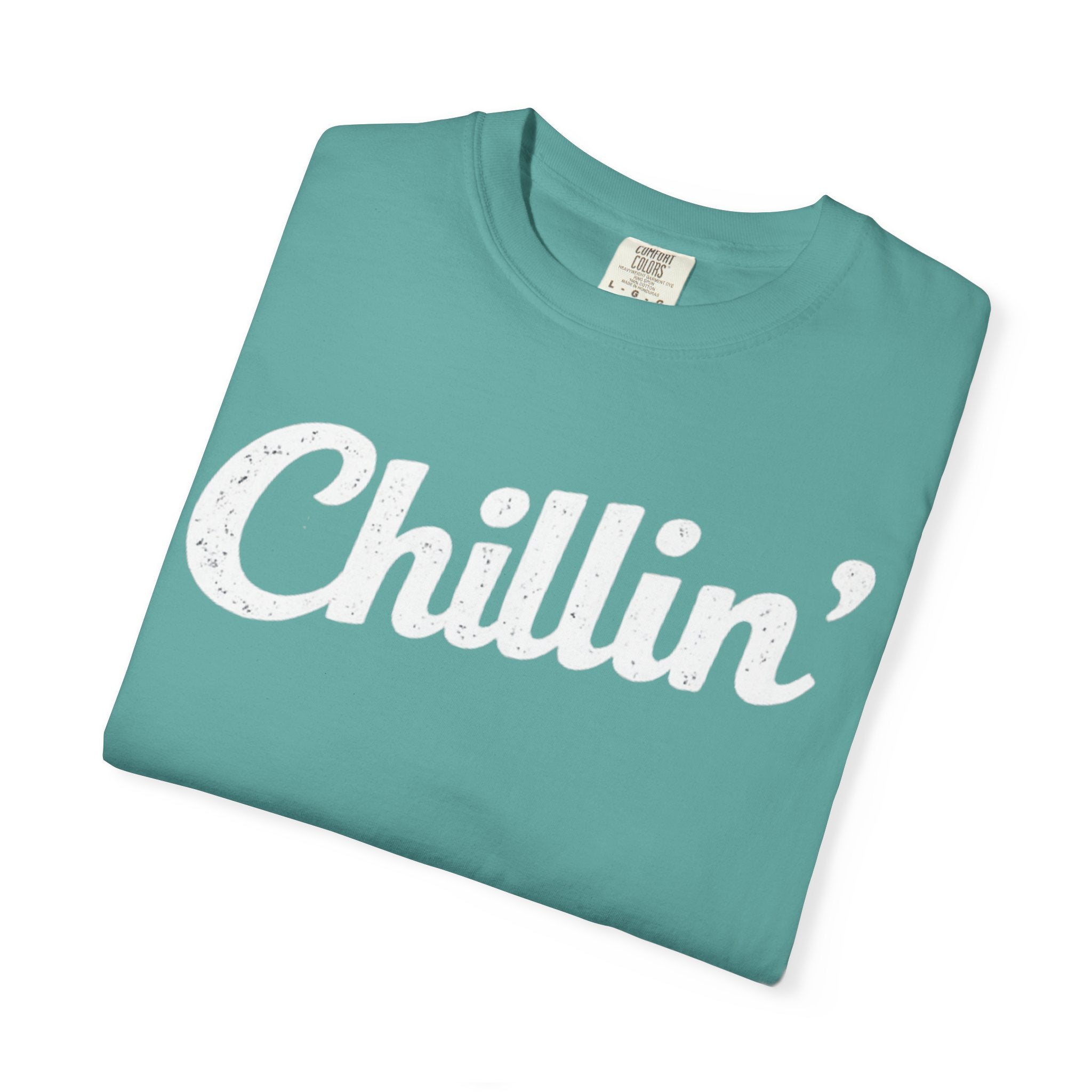 BubbaChubbs Chillin’ White Lettering Tee - BubbaChubbs Brand