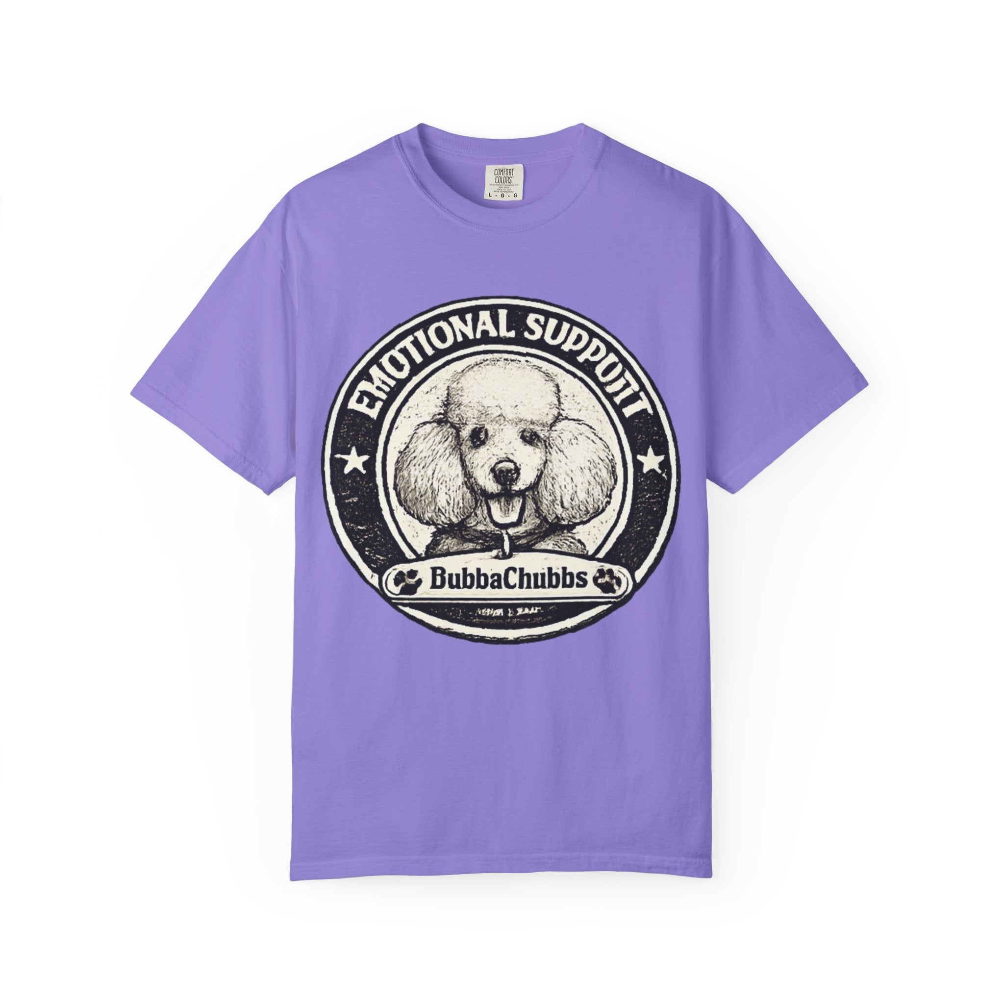 BubbaChubbs Vintage Poodle Emotional Support Style Tee - BubbaChubbs Brand