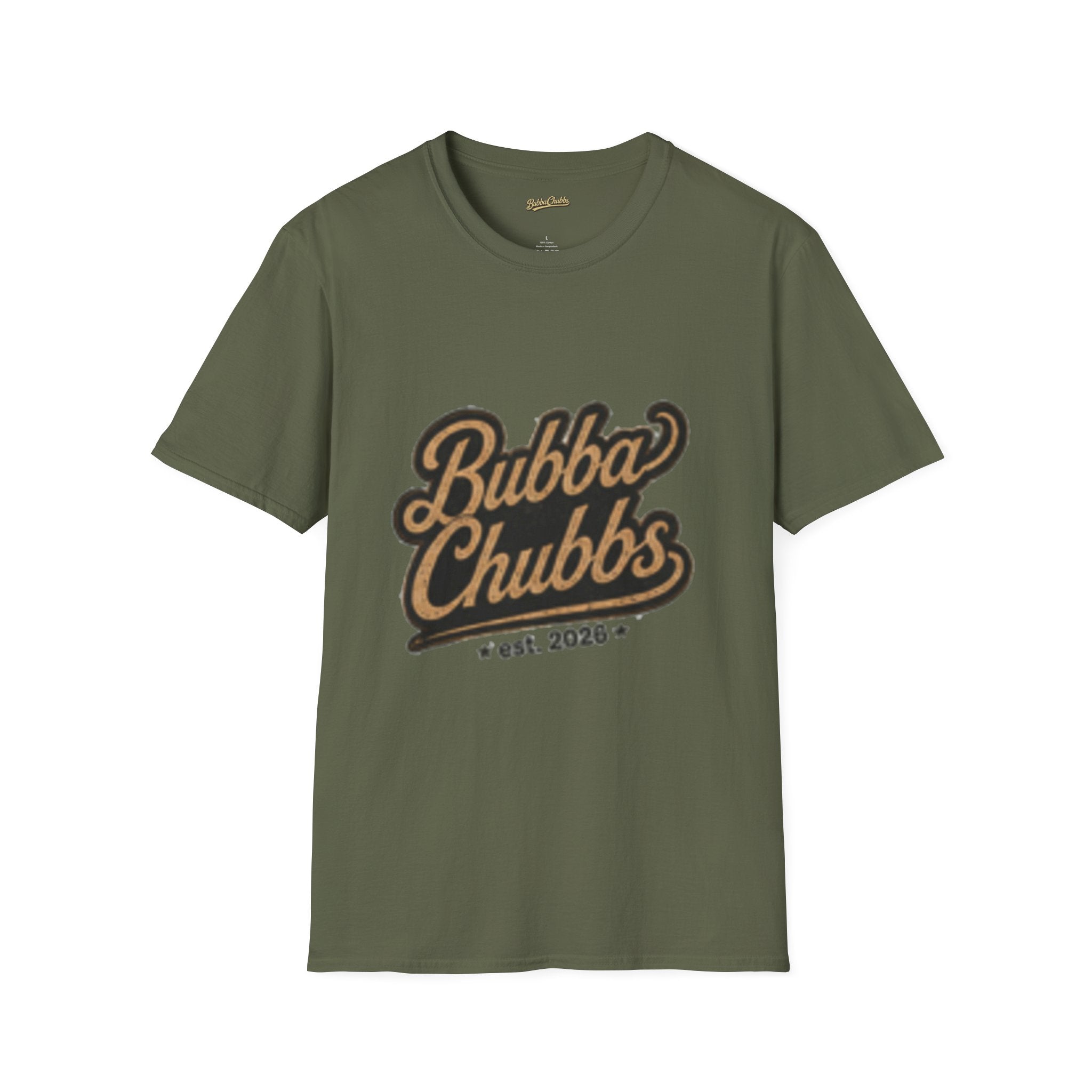 BubbaChubbs Faded Logo Only T-Shirt Printify