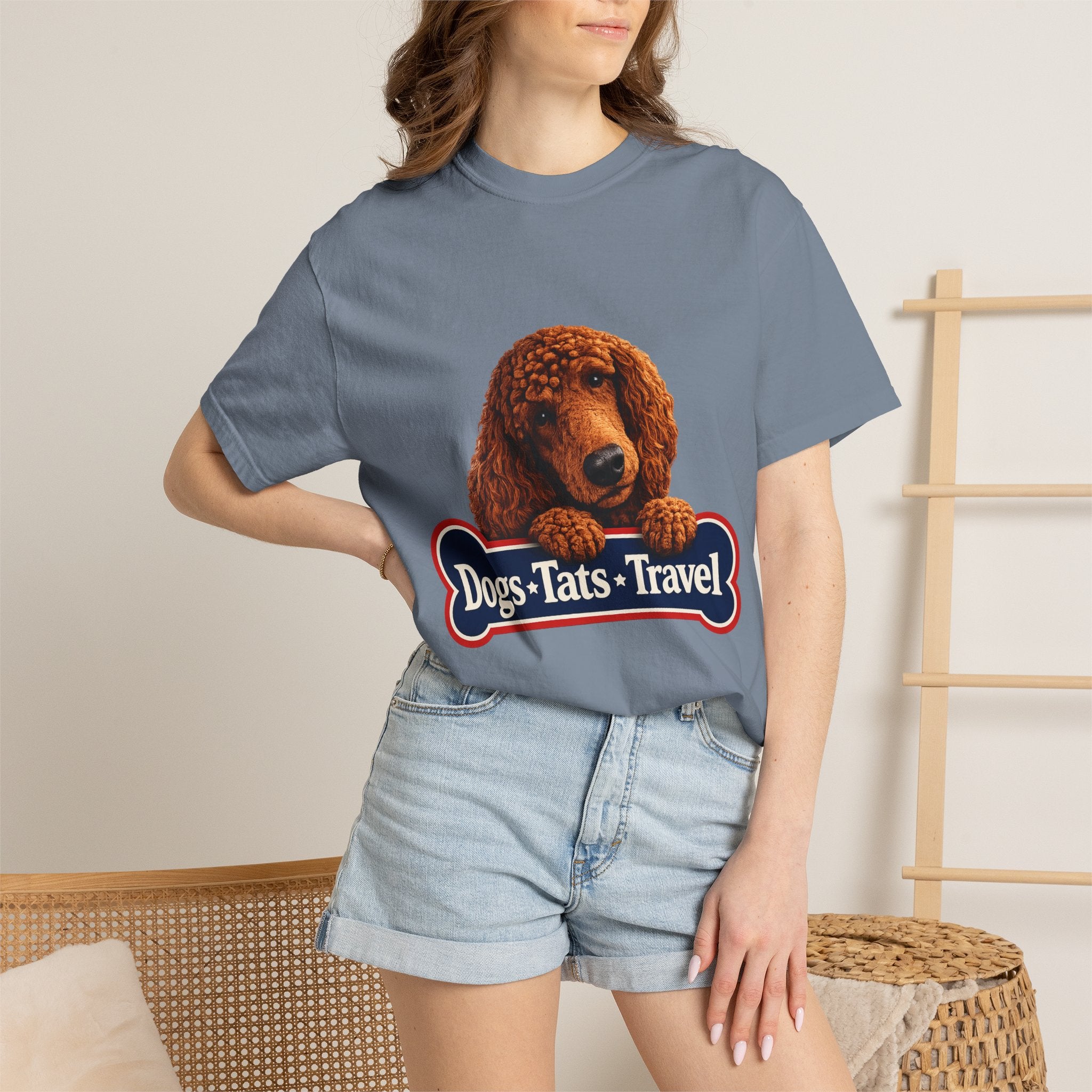 BubbaChubbs Dogs Tats Travel with Dog Wording Tee Printify