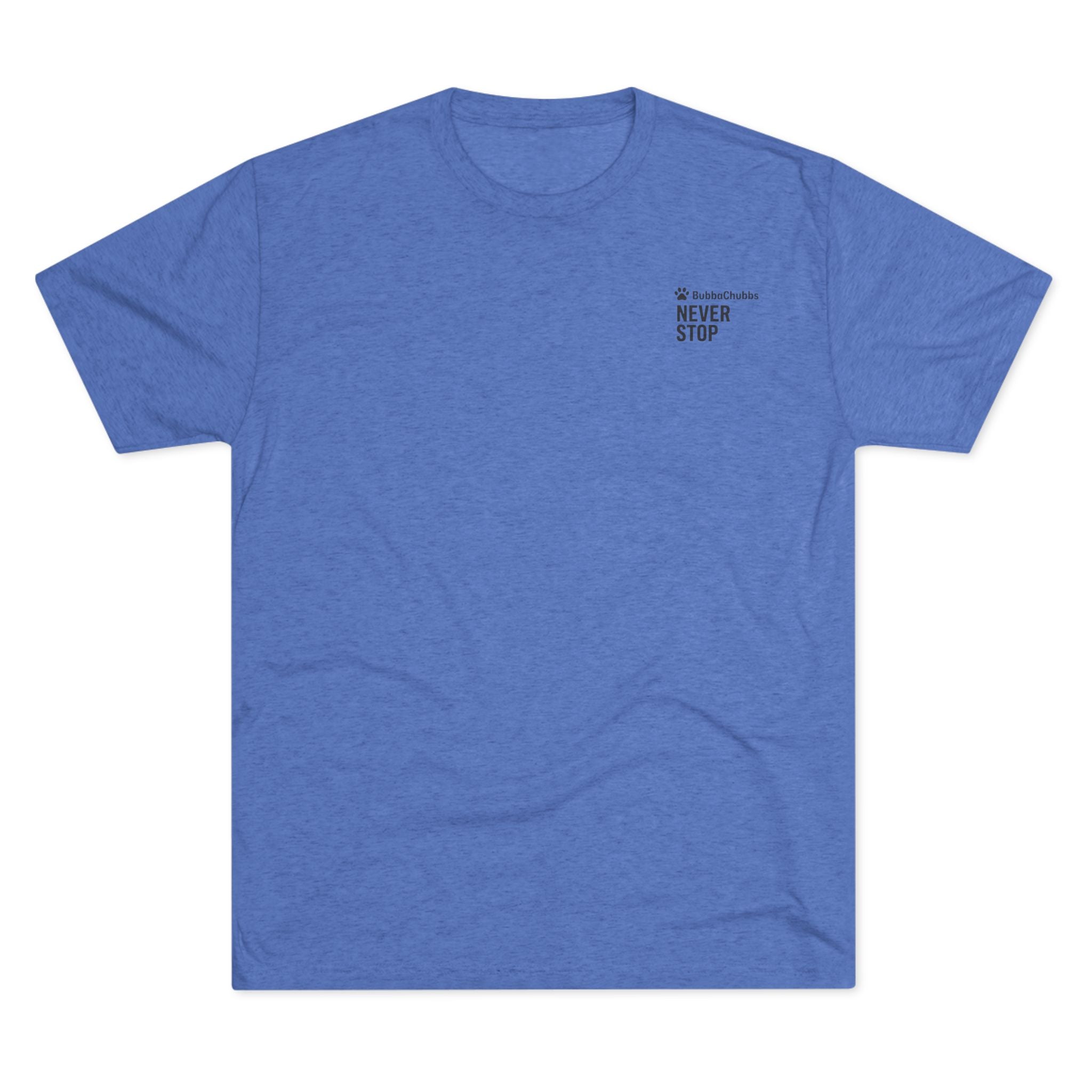 BubbaChubbs Mountains Never Stop — Adventure Outdoor Crew Shirt - BubbaChubbs Brand