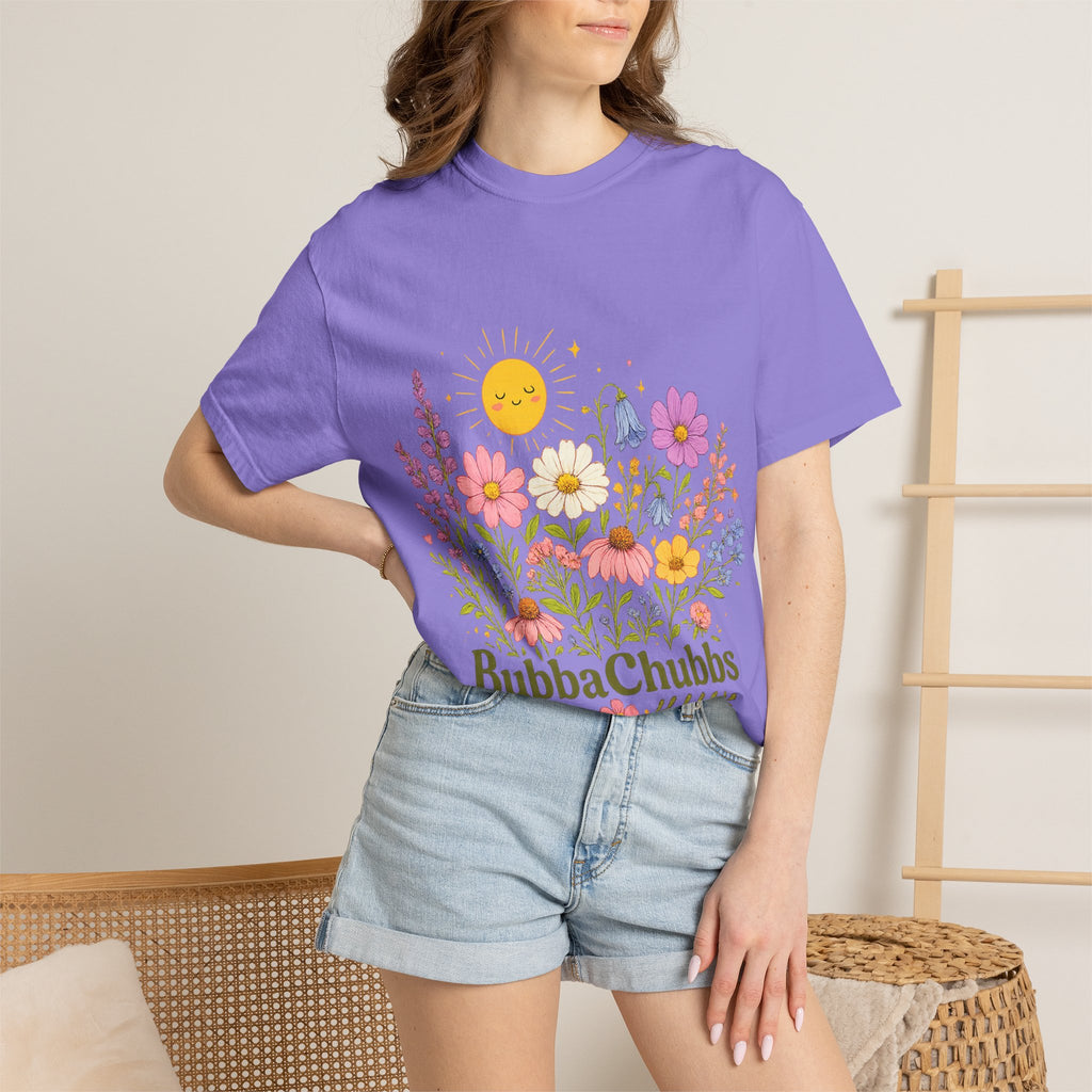BubbaChubbs Sun Floral Style Tee Printify
