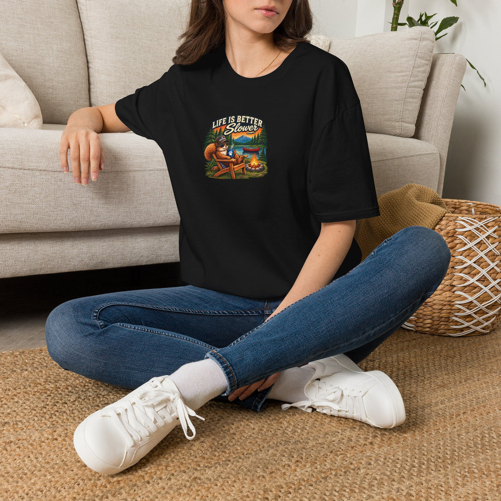 Life Is Better Slower Campfire T-Shirt