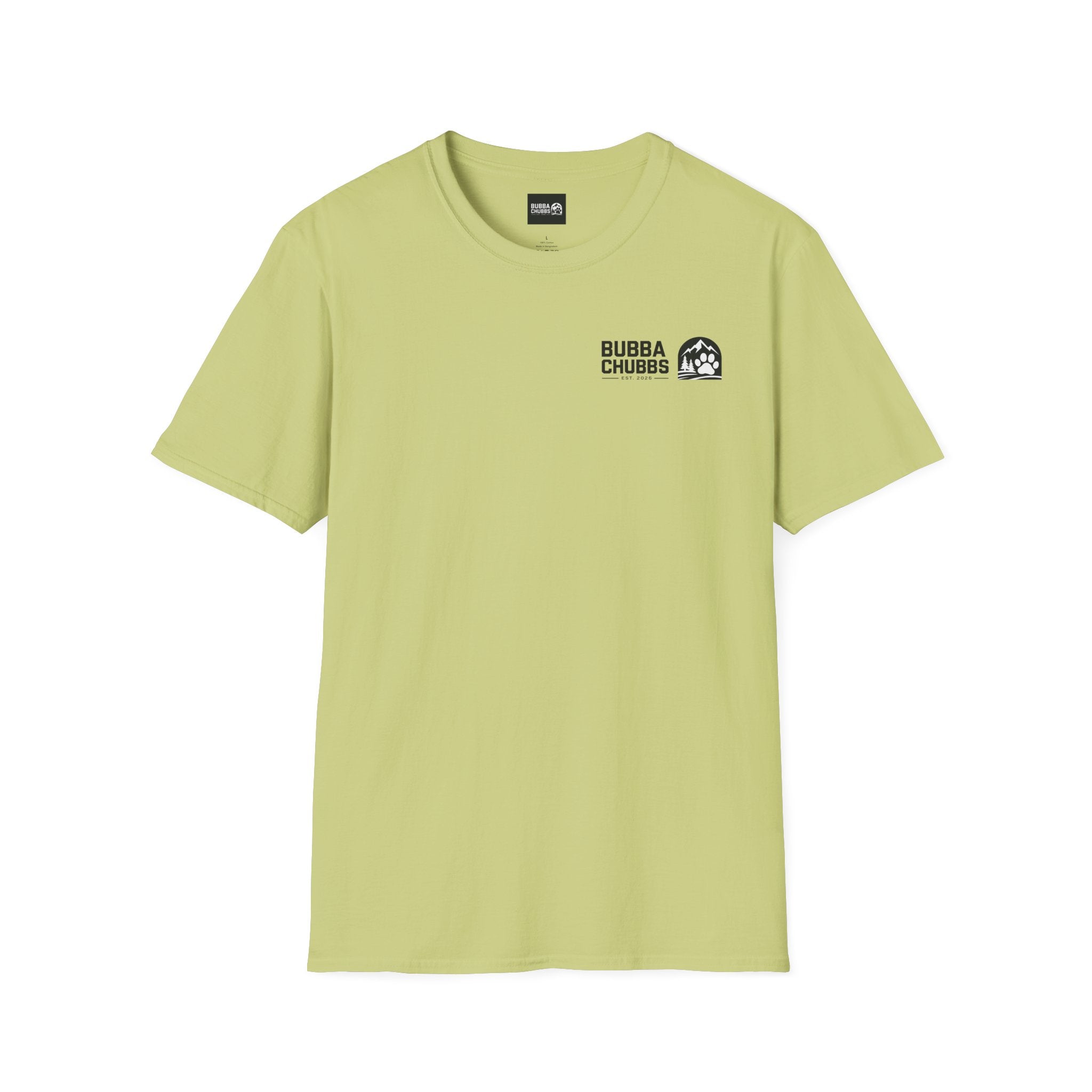BubbaChubbs Updated Modern Logo Transparent Short-Sleeve Tee - BubbaChubbs Brand