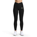 BubbaChubbs - Luxe High-Waist Women’s Leggings — Small Gold Emblem Printify
