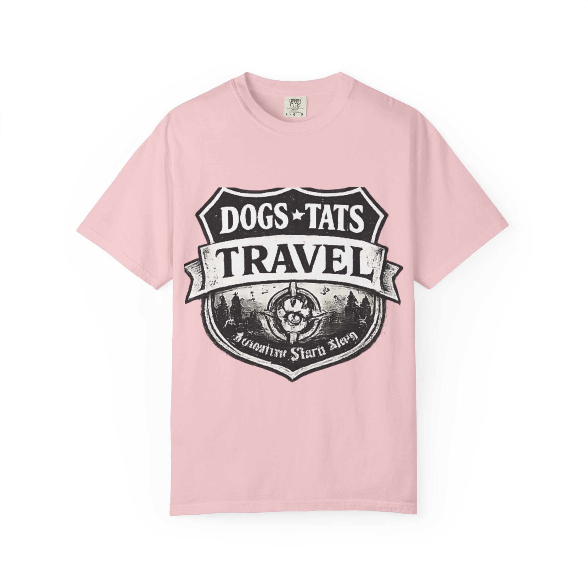BubbaChubbs Dogs Tats Travel Simple Tee - BubbaChubbs Brand