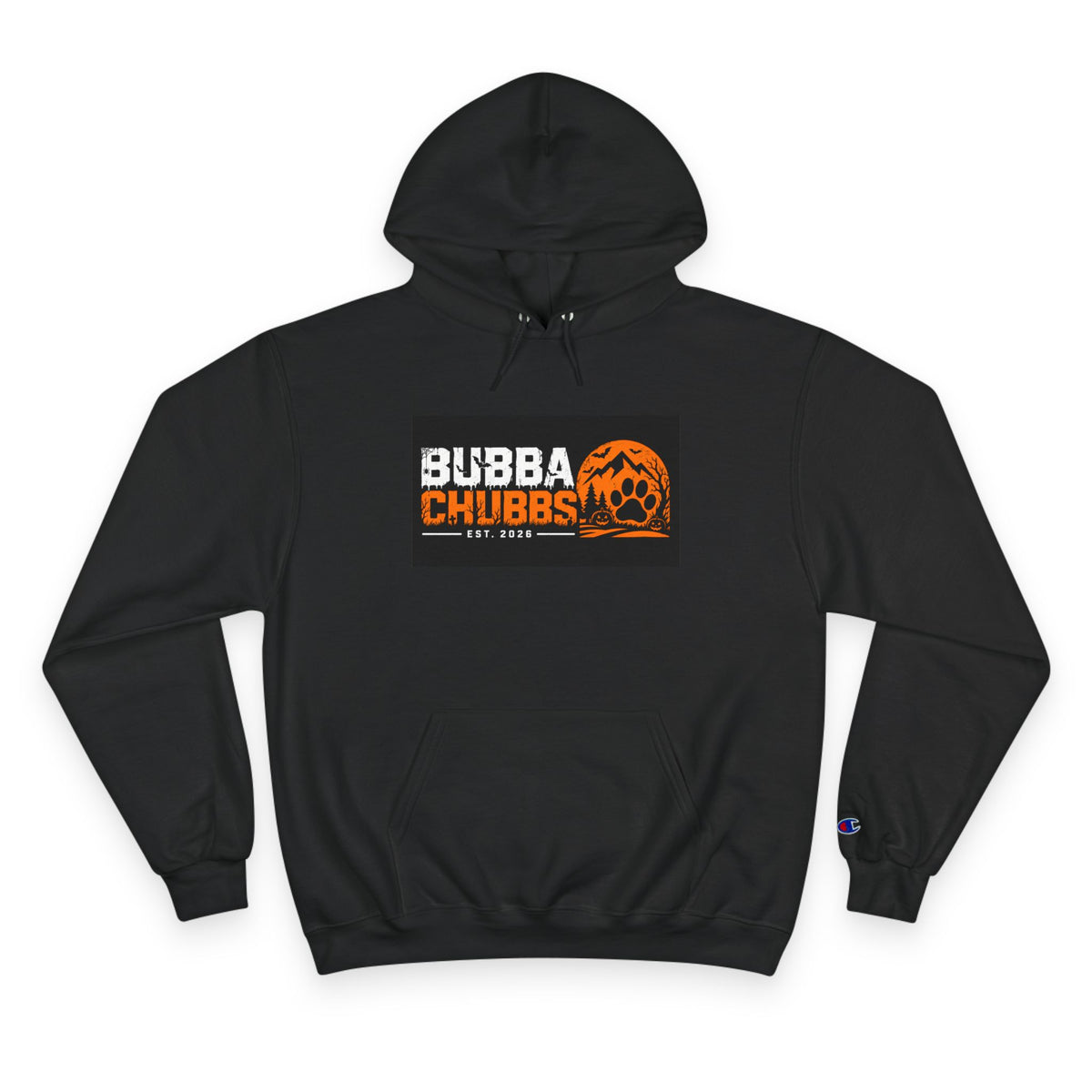 Halloween BubbaChubbs Paw Logo Champion Hoodie