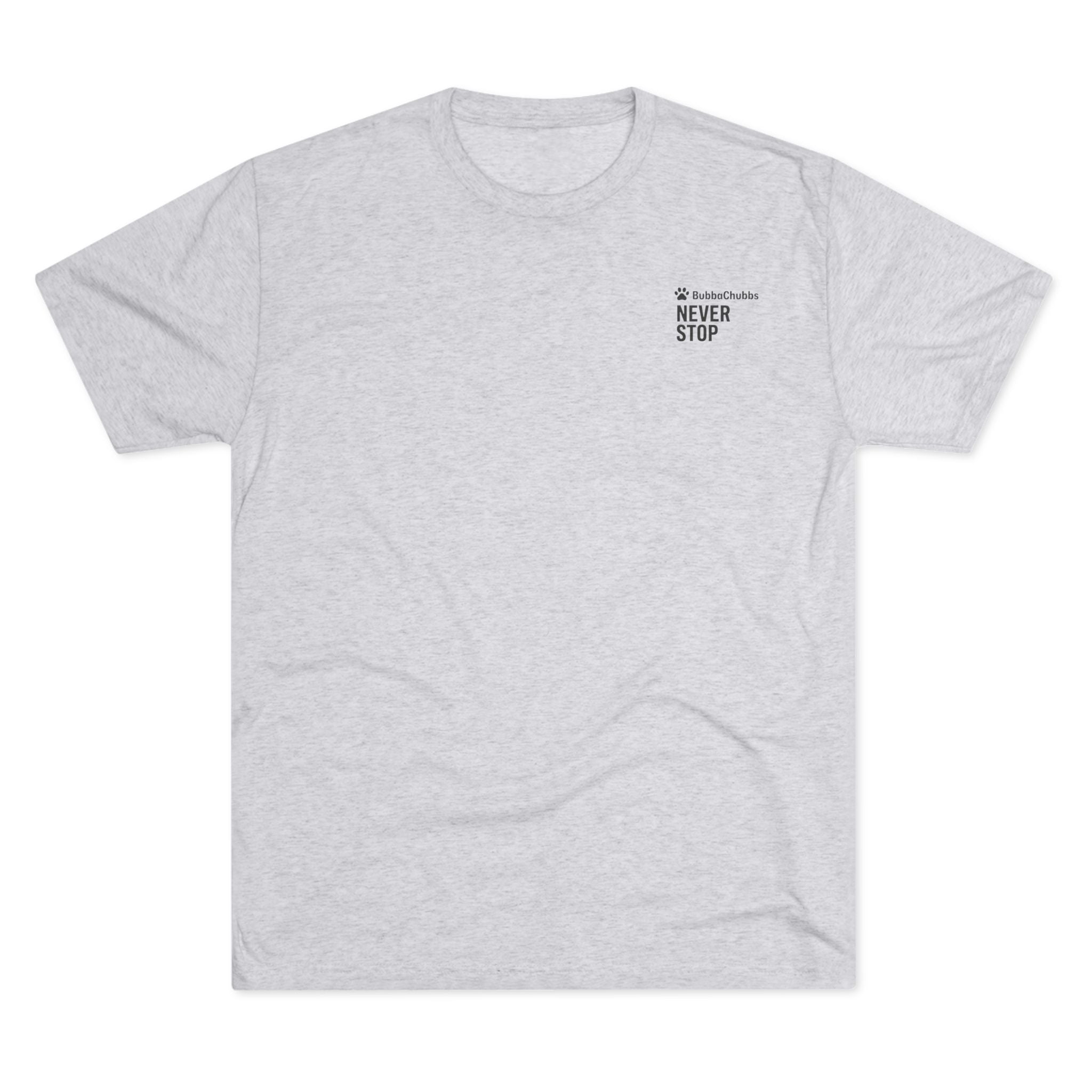 BubbaChubbs Mountains Never Stop — Adventure Outdoor Crew Shirt - BubbaChubbs Brand