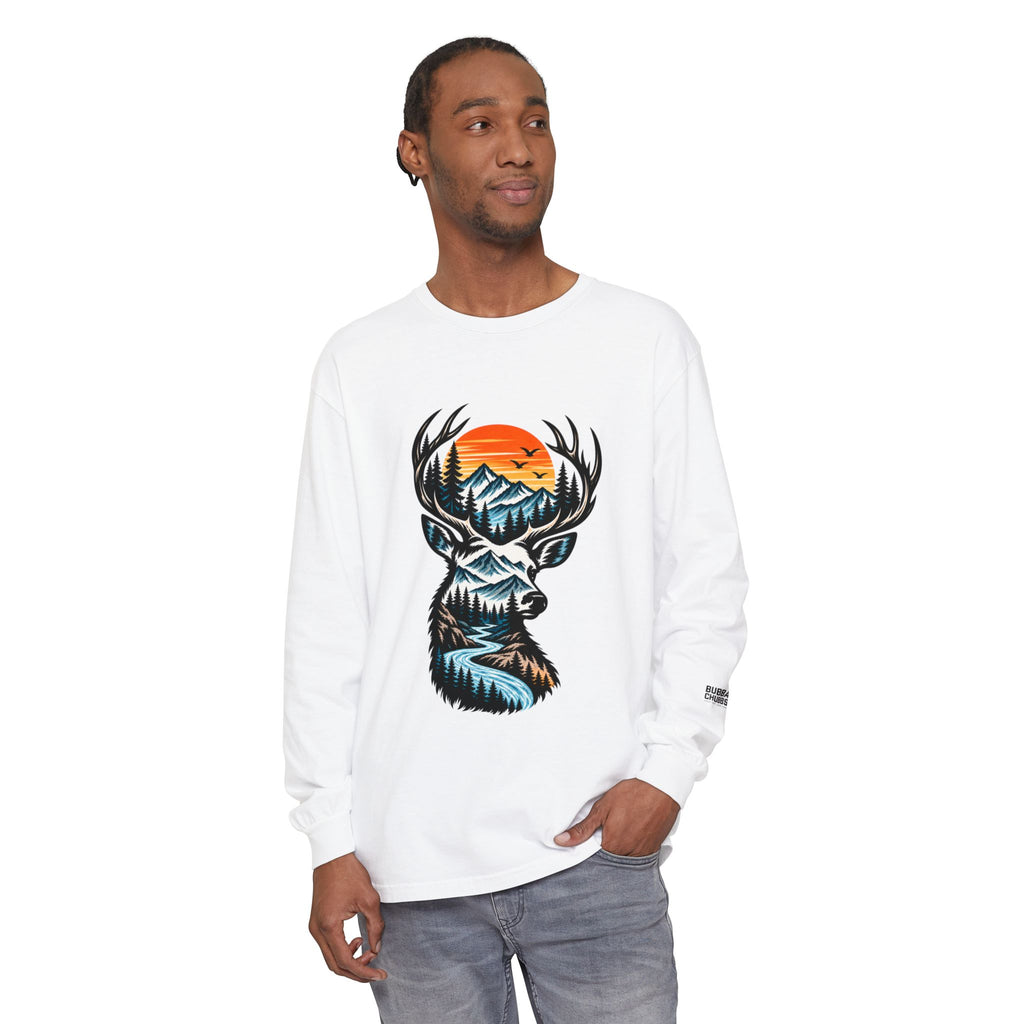 Deer Mountain Sunset Long Sleeve Tee