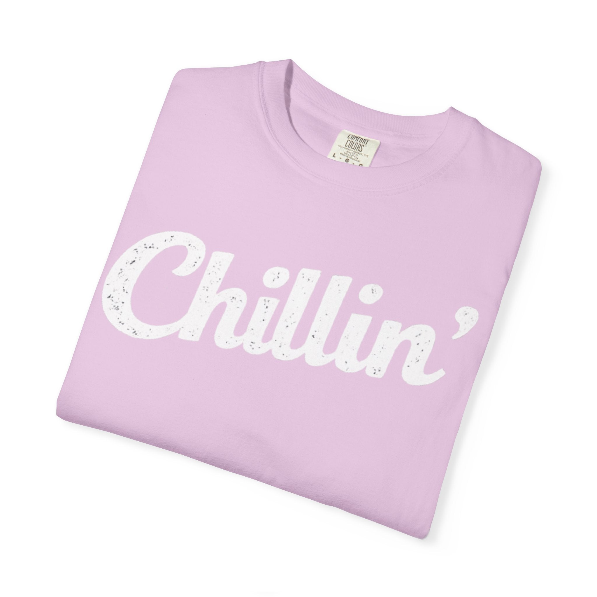 BubbaChubbs Chillin’ White Lettering Tee - BubbaChubbs Brand