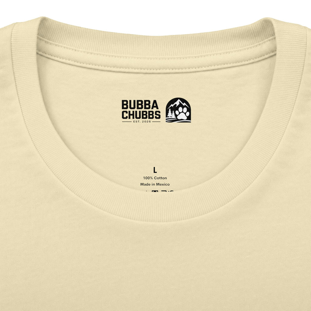 BubbaChubbs Minimal Logo Tee — Classic White Cotton Crew - BubbaChubbs Brand