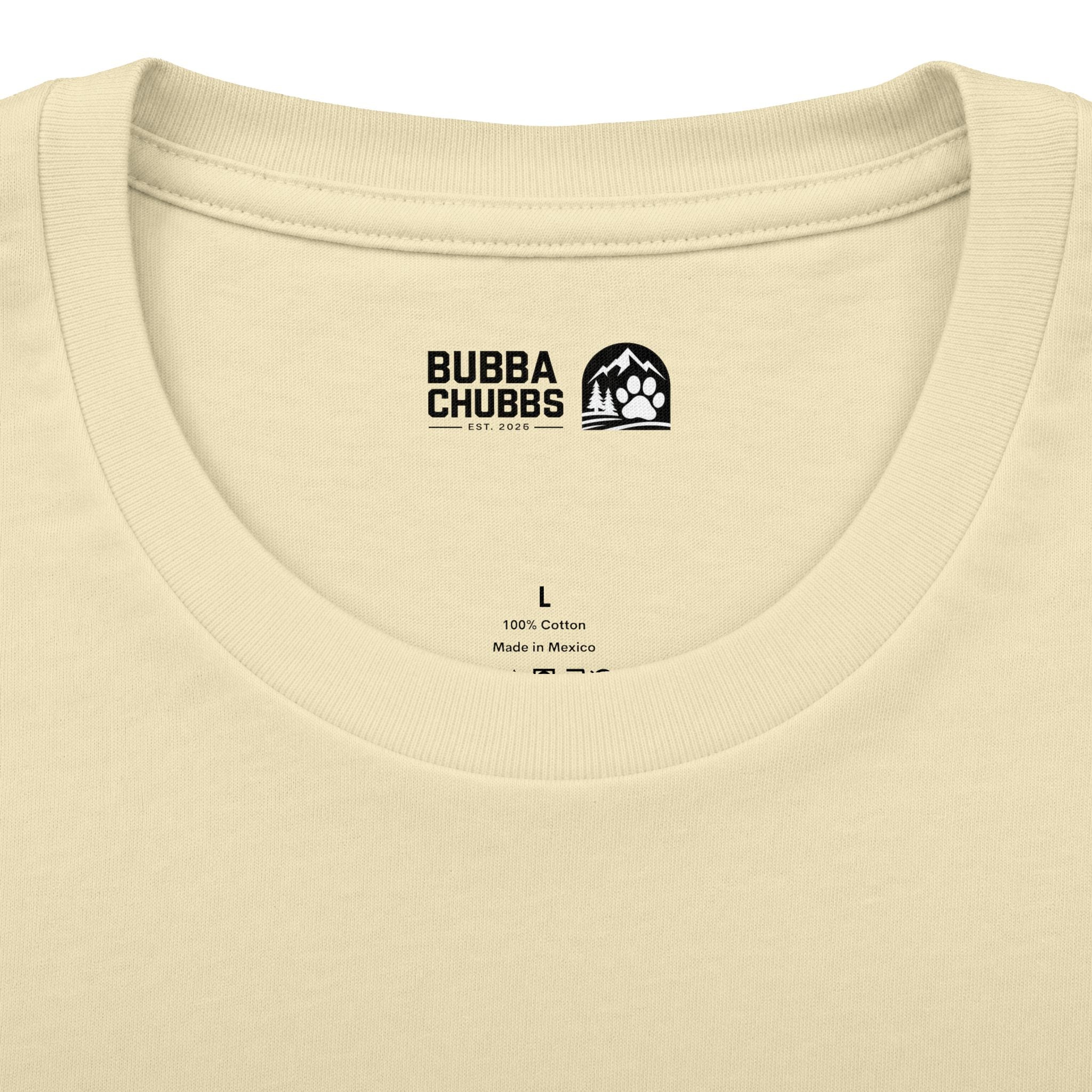 BubbaChubbs Minimal Logo Tee — Classic White Cotton Crew - BubbaChubbs Brand