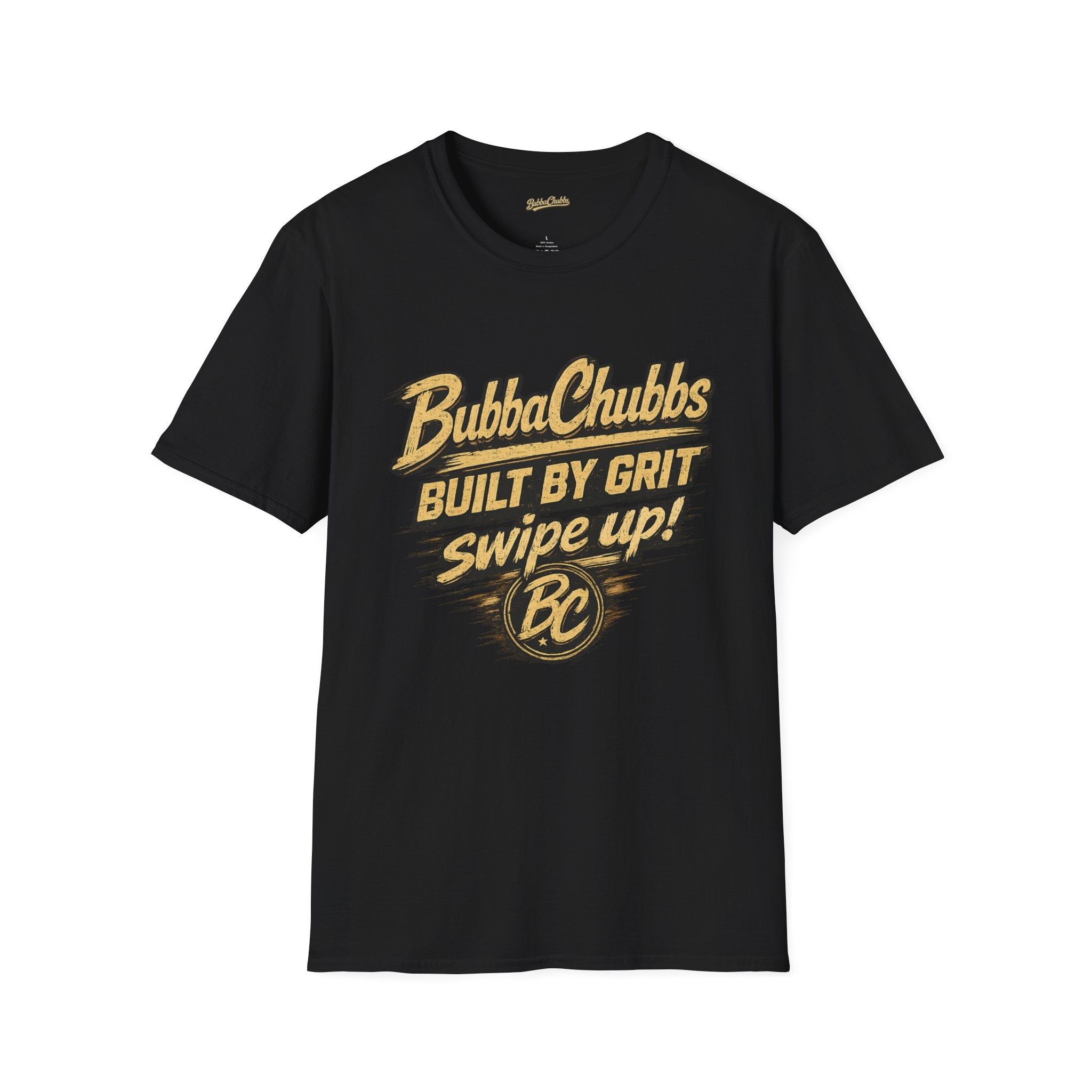 BubbaChubbs Back Grit Front Graphic Tee Printify