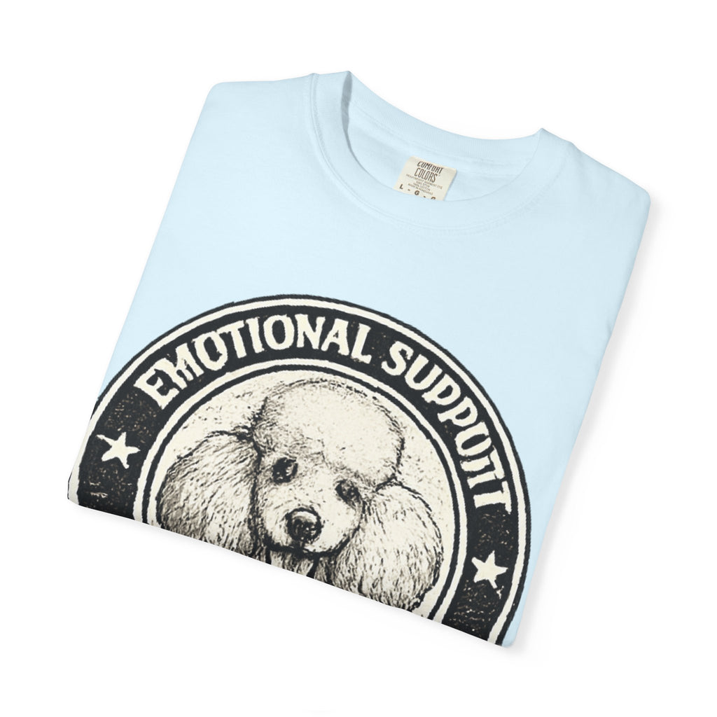 BubbaChubbs Vintage Poodle Emotional Support Style Tee Printify