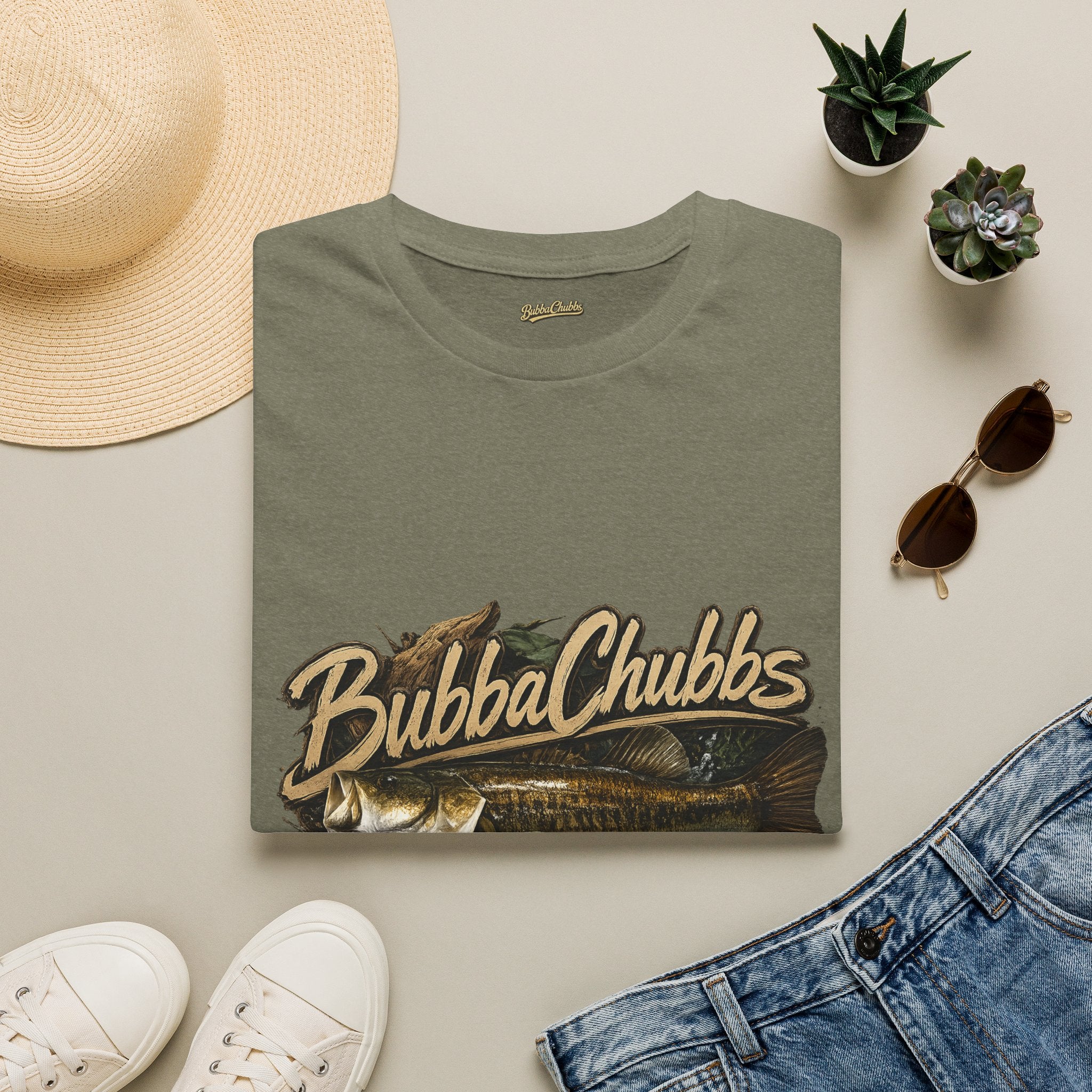 BubbaChubbs Gone Fishing Graphic Tee Printify