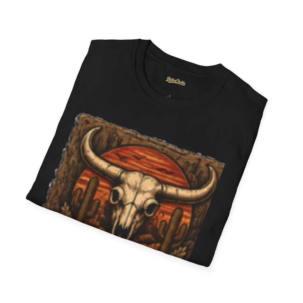 BubbaChubbs Desert Skull Logo T-Shirt New Printify