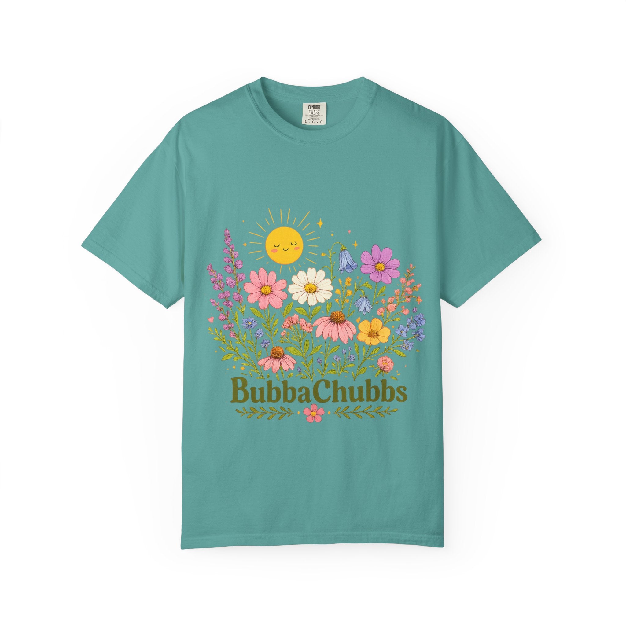 BubbaChubbs Sun Floral Style Tee - BubbaChubbs Brand